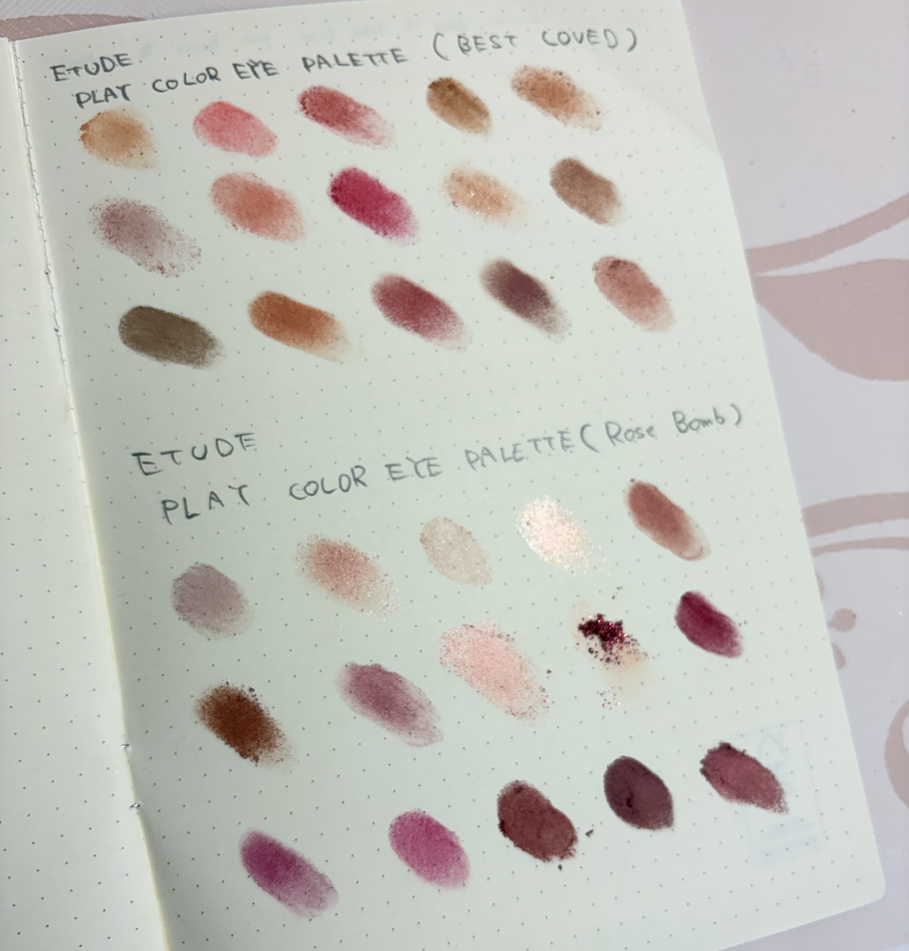 プレイカラーアイパレット ローズボム/ETUDE/アイシャドウパレットを使ったクチコミ（3枚目）
