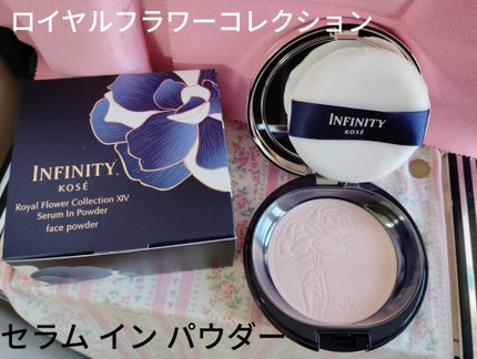 DECORTÉ フェイスパフのクチコミ「🌹 インフィニティ ロイヤルフラワーコレクション ⅩⅣ セラムイン パウダー 🌹
📔 美容.....」(1枚目)