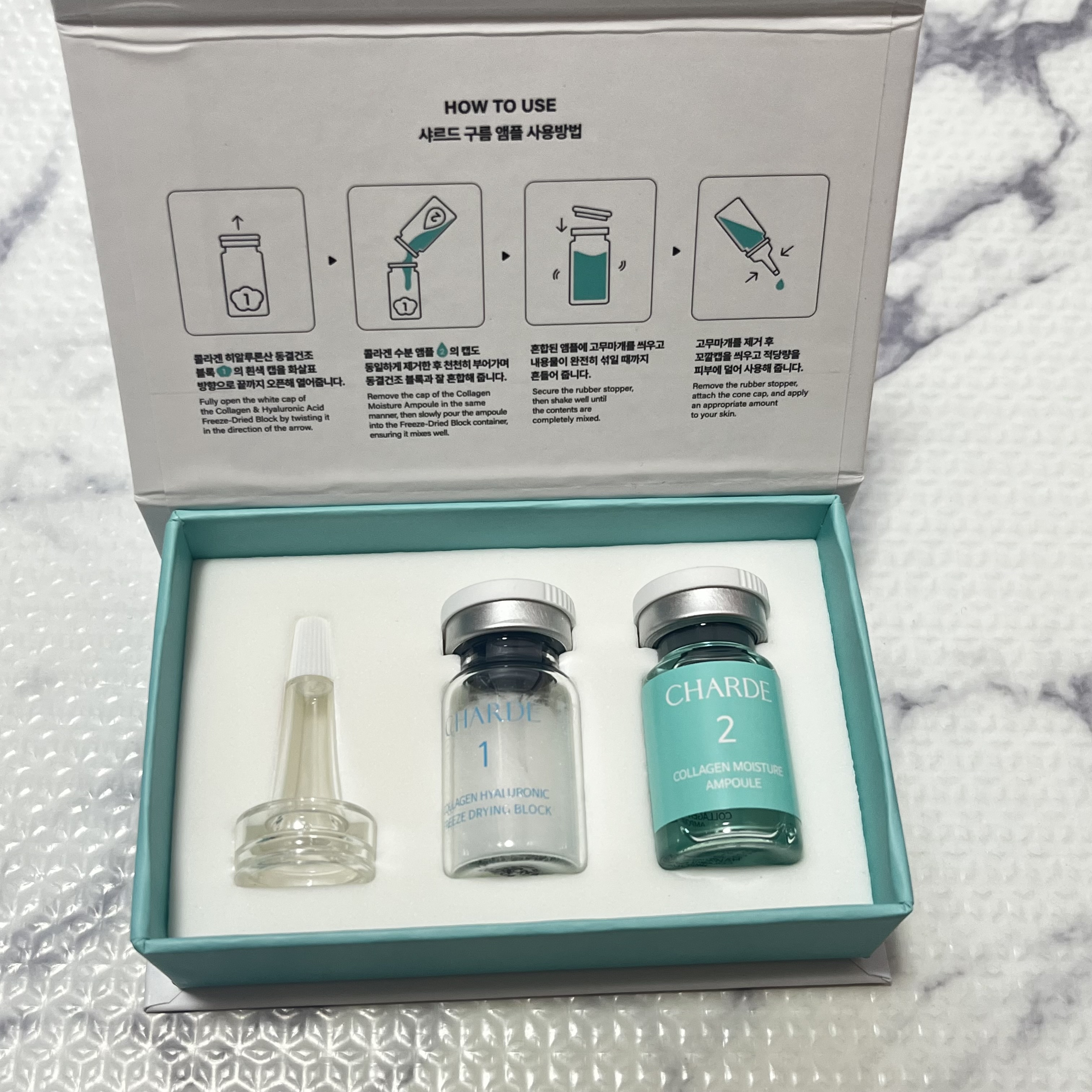 クラウドアンプル 1week キット/CHARDE/美容液を使ったクチコミ（1枚目）