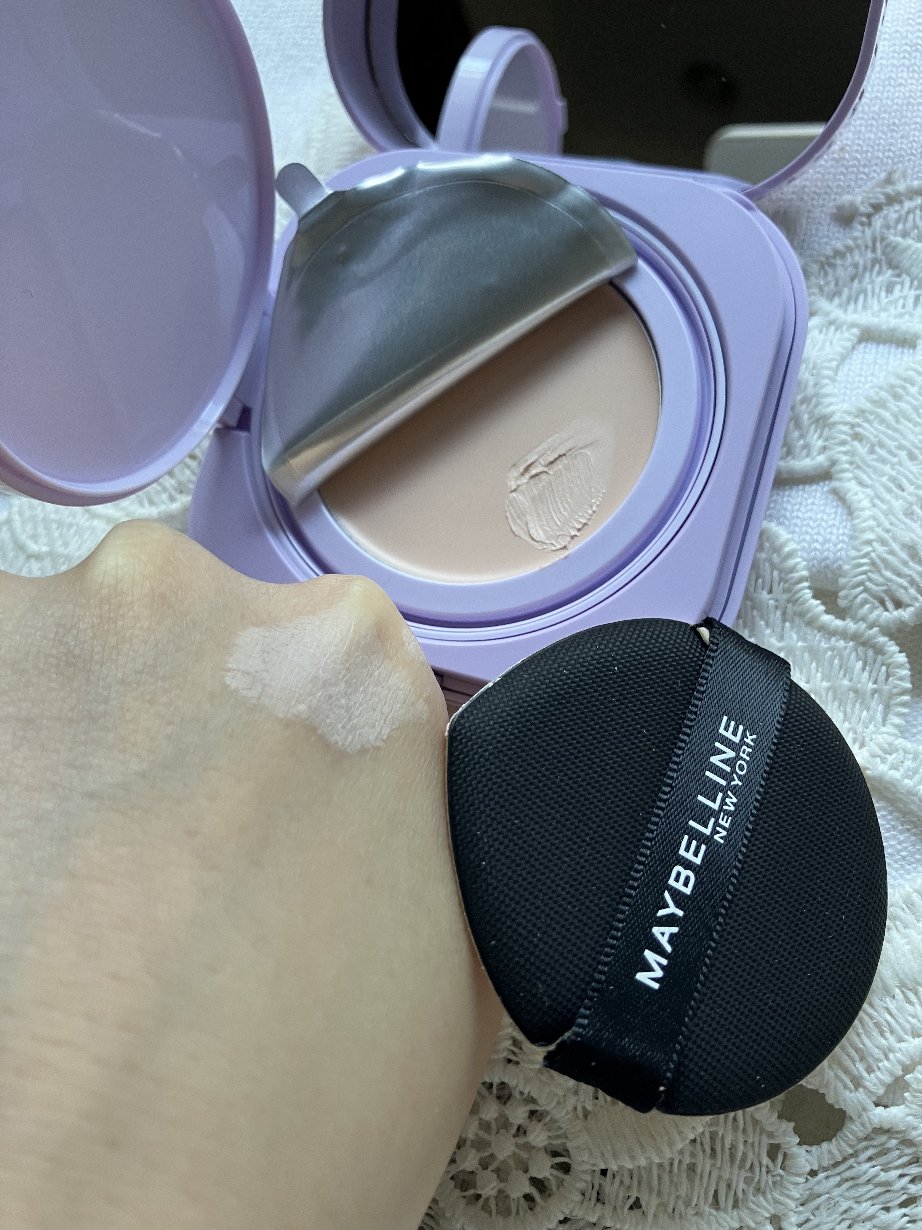 SPステイ クリームパクト ファンデーション/MAYBELLINE NEW YORK/クリーム・エマルジョンファンデーションを使ったクチコミ（3枚目）