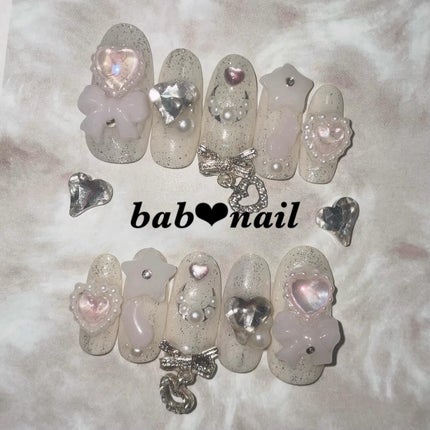 ばぶち on LIPS 「魔法少女みたいなネイルチップ🌙💖🪄✨#ネイル#ネイルチップ..」(6枚目)