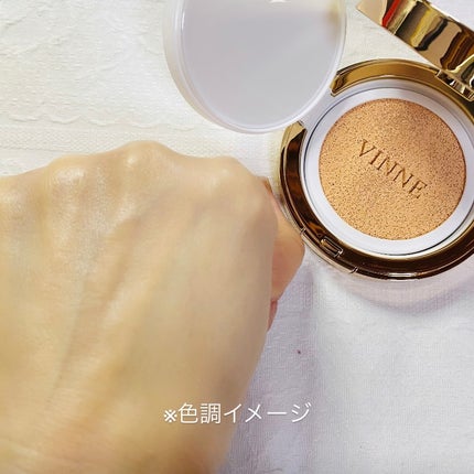 プレステージグロウスキンフィットクッション/VINNE /クッションファンデーションを使ったクチコミ(3枚目)
