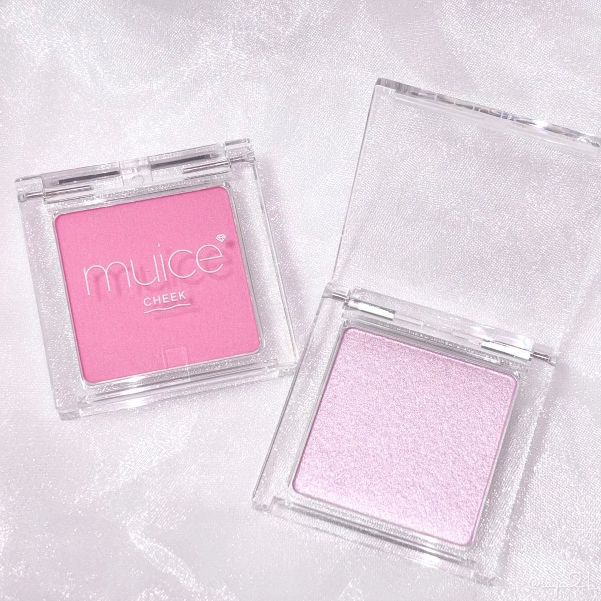 muiceの新作ピンクコレクションが可愛すぎる🥹💗

⚜️muice
ぽわんチーク SP03 キャンディピンク
うるみハイライター SP01 ミミピンク

ぽわんチークのSP03キャンディピンクはピンク好きにはたまらない甘めピンクカラー