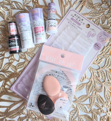 クッションパフ しずく型 小 3P/セリア/その他ファンデーションを使ったクチコミ(1枚目)