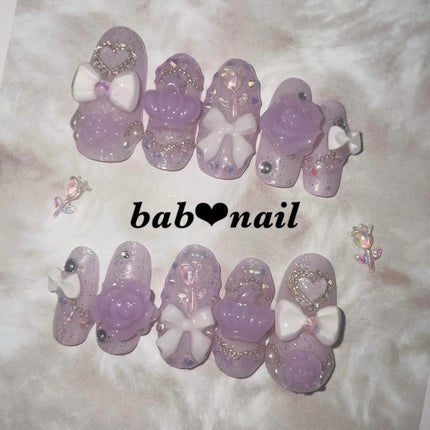 ばぶち on LIPS 「魔法少女みたいなネイルチップ🌙💖🪄✨#ネイル#ネイルチップ..」(4枚目)