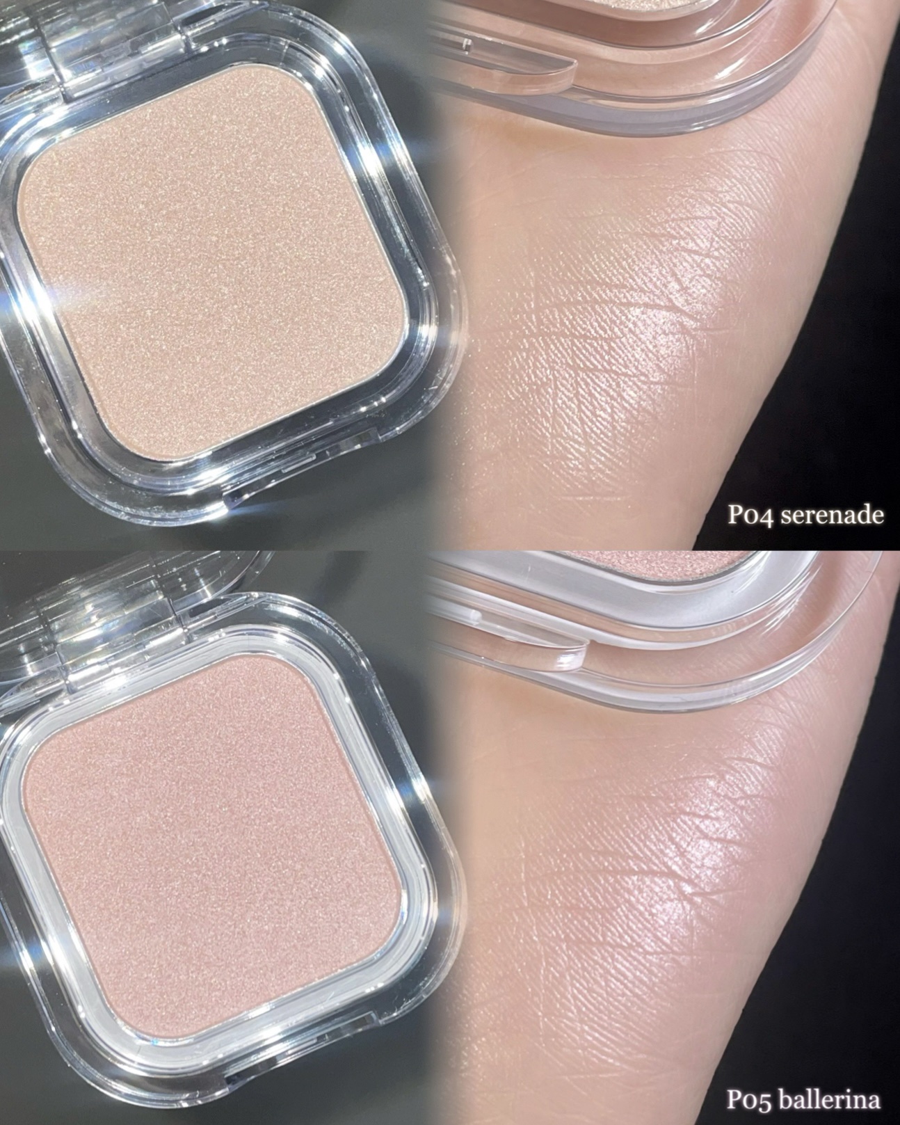 フェイスボリューマーハイライター P04 セレナーデ/mude./パウダーハイライトを使ったクチコミ（2枚目）