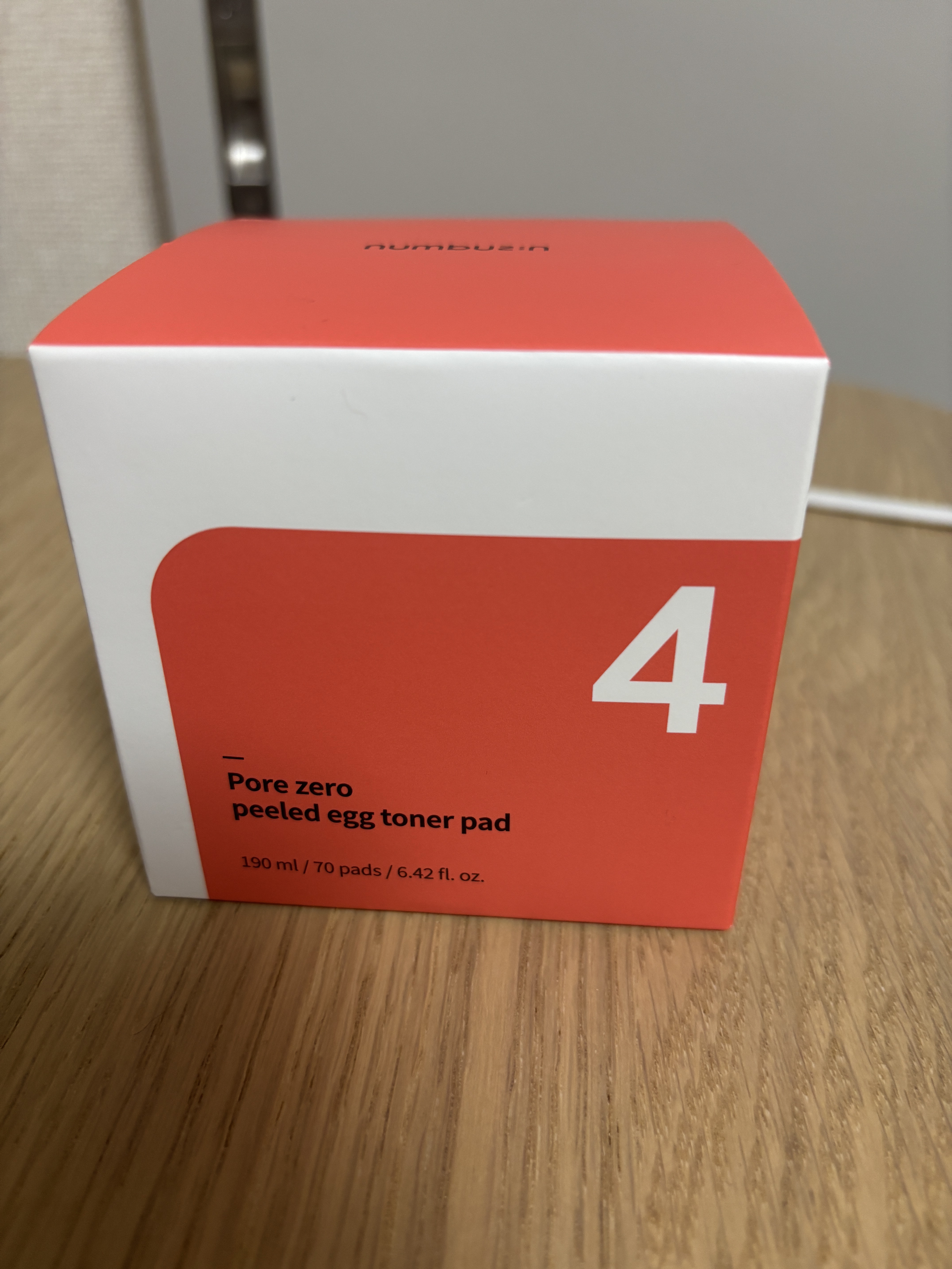 4番 毛穴ゼロたまご肌トナーパッド/numbuzin/トナーパッドを使ったクチコミ（1枚目）