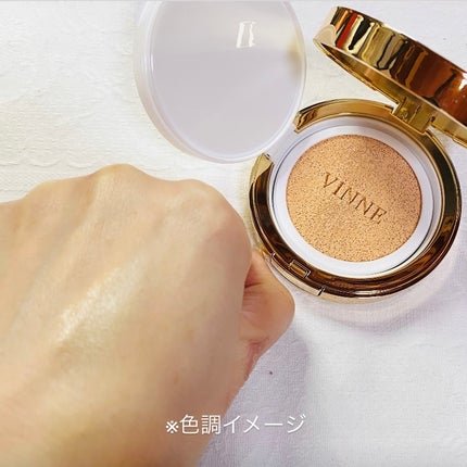 プレステージグロウスキンフィットクッション/VINNE /クッションファンデーションを使ったクチコミ(2枚目)
