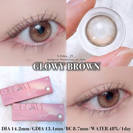 Glowy 1day/OLENS/ワンデー(1DAY)カラコンを使ったクチコミ(2枚目)