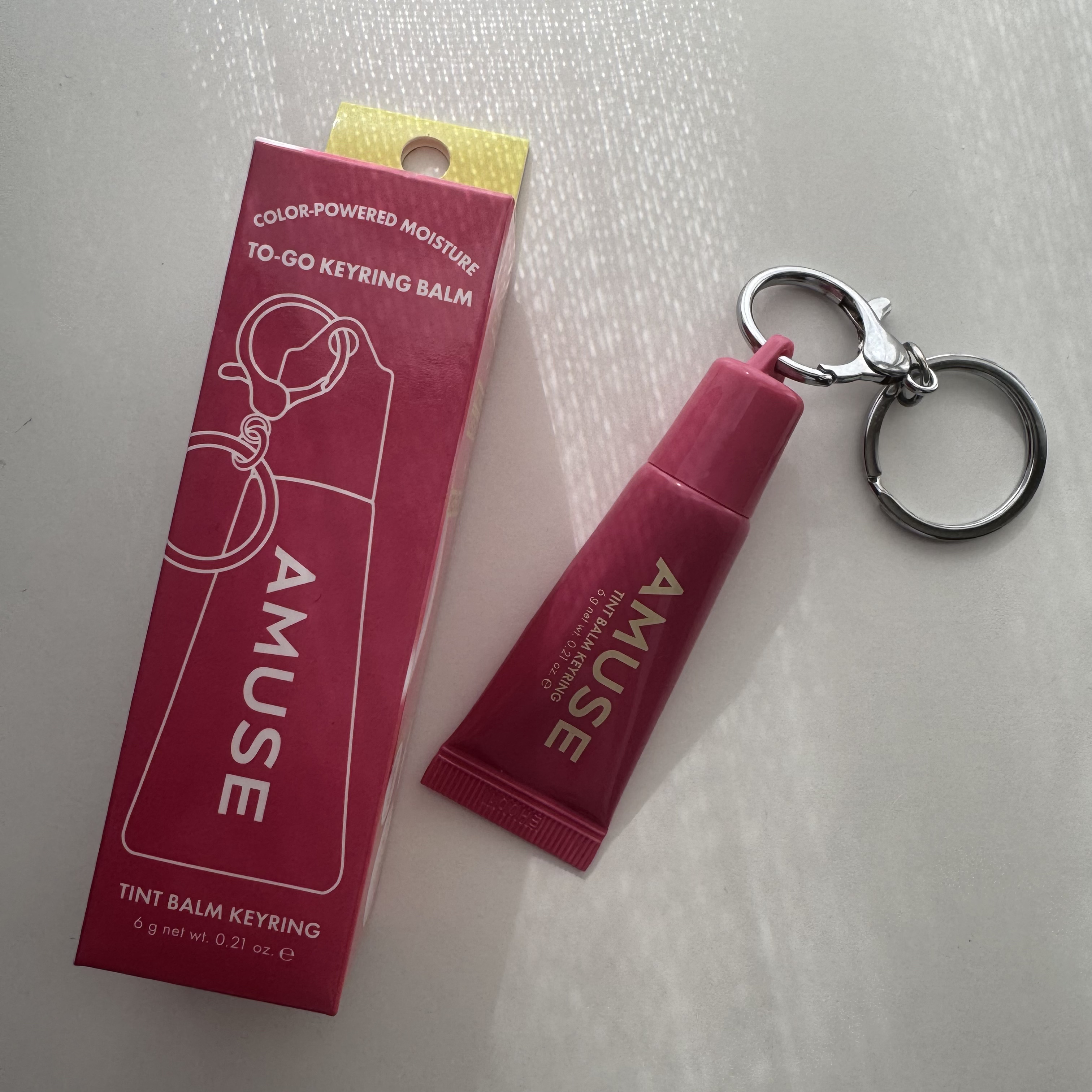 ケア/ティントバームキーリング/AMUSE/リップグロスを使ったクチコミ（2枚目）