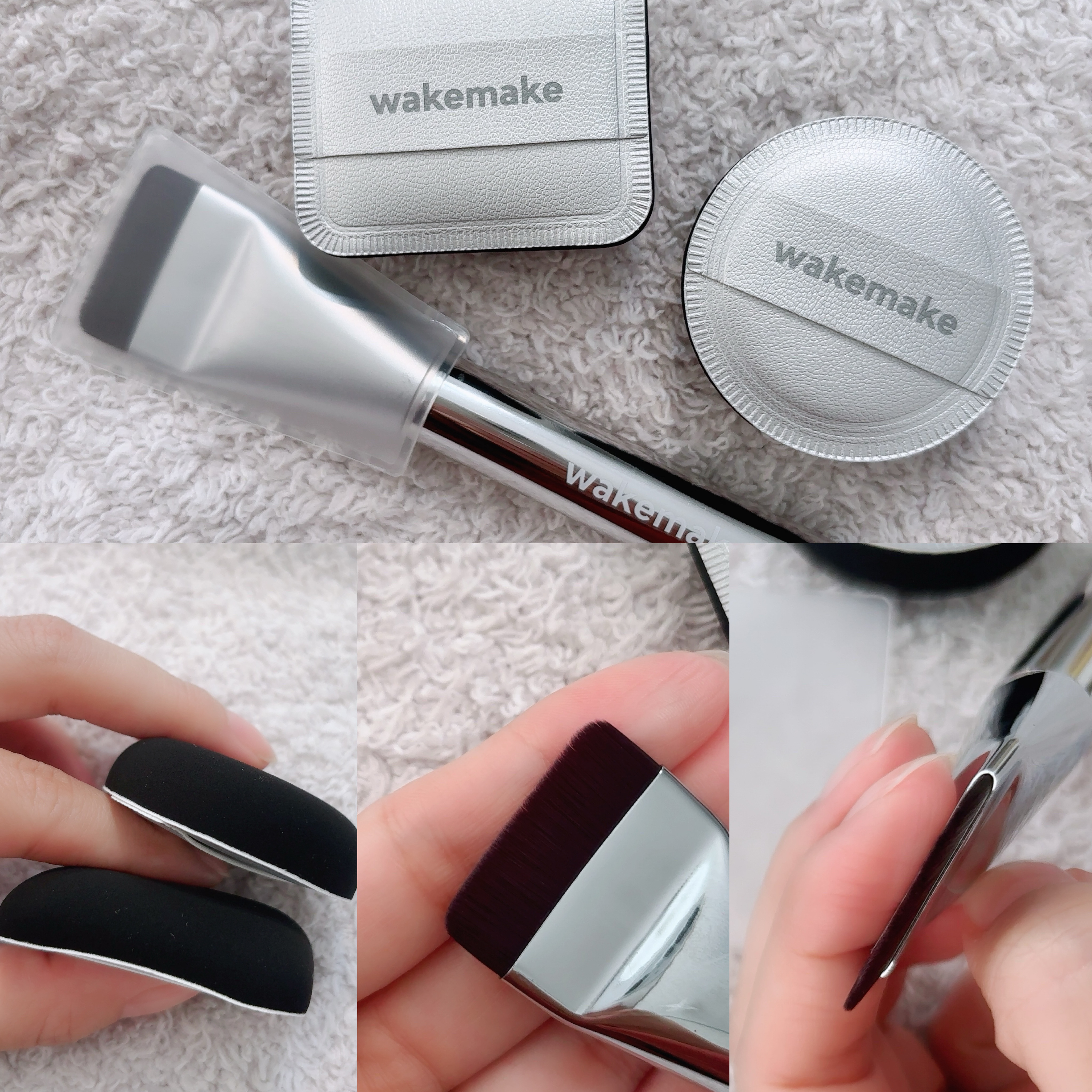 wakemake Spatula Wide Foundation Brushのクチコミ「wakemakeのスパチュラワイドブラシ🧚

メガ割で買ってたんですけど笑
今更レポします🤗
.....」（2枚目）