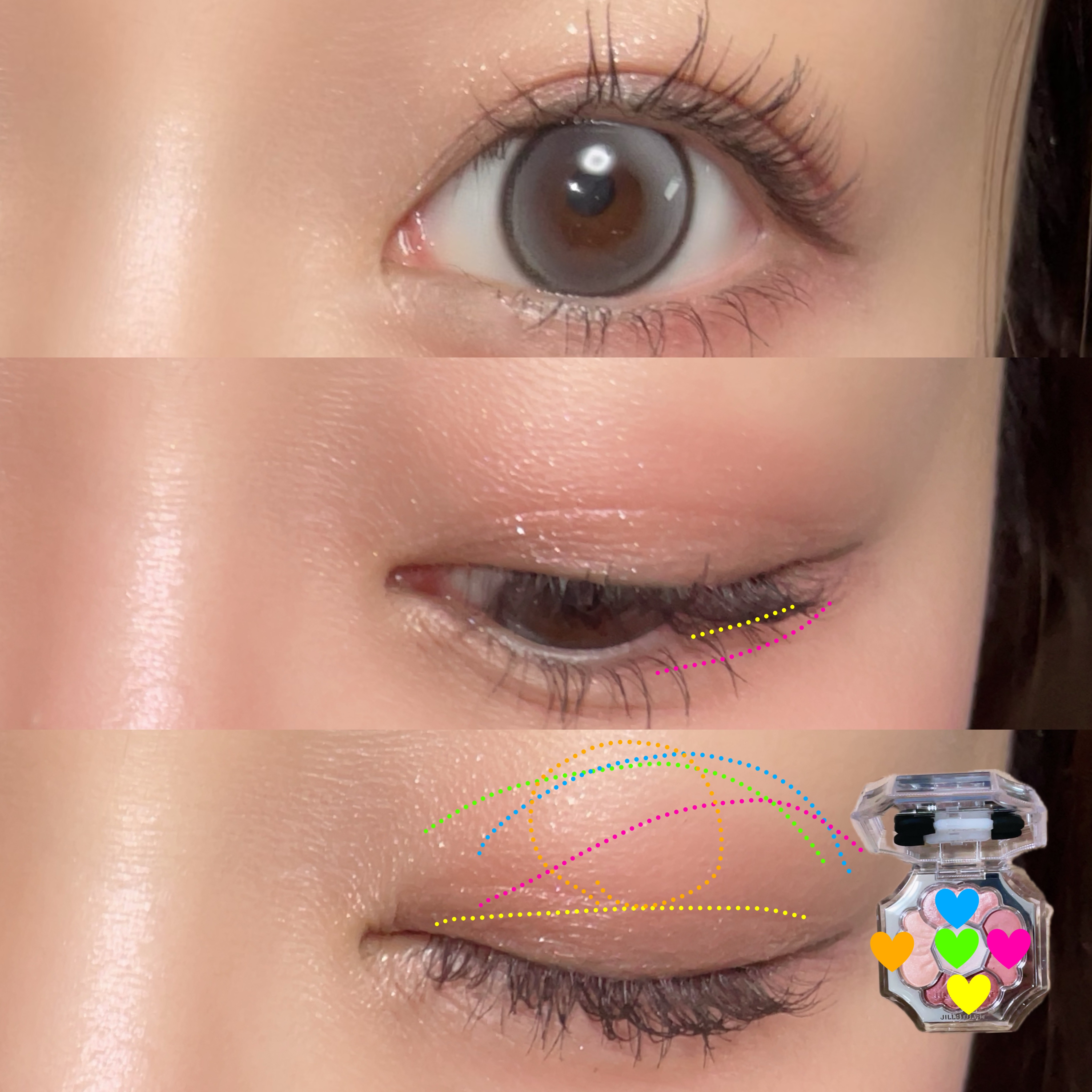 ジルスチュアート　ドレスドブルーム アイズ/JILL STUART/アイシャドウパレットを使ったクチコミ（3枚目）