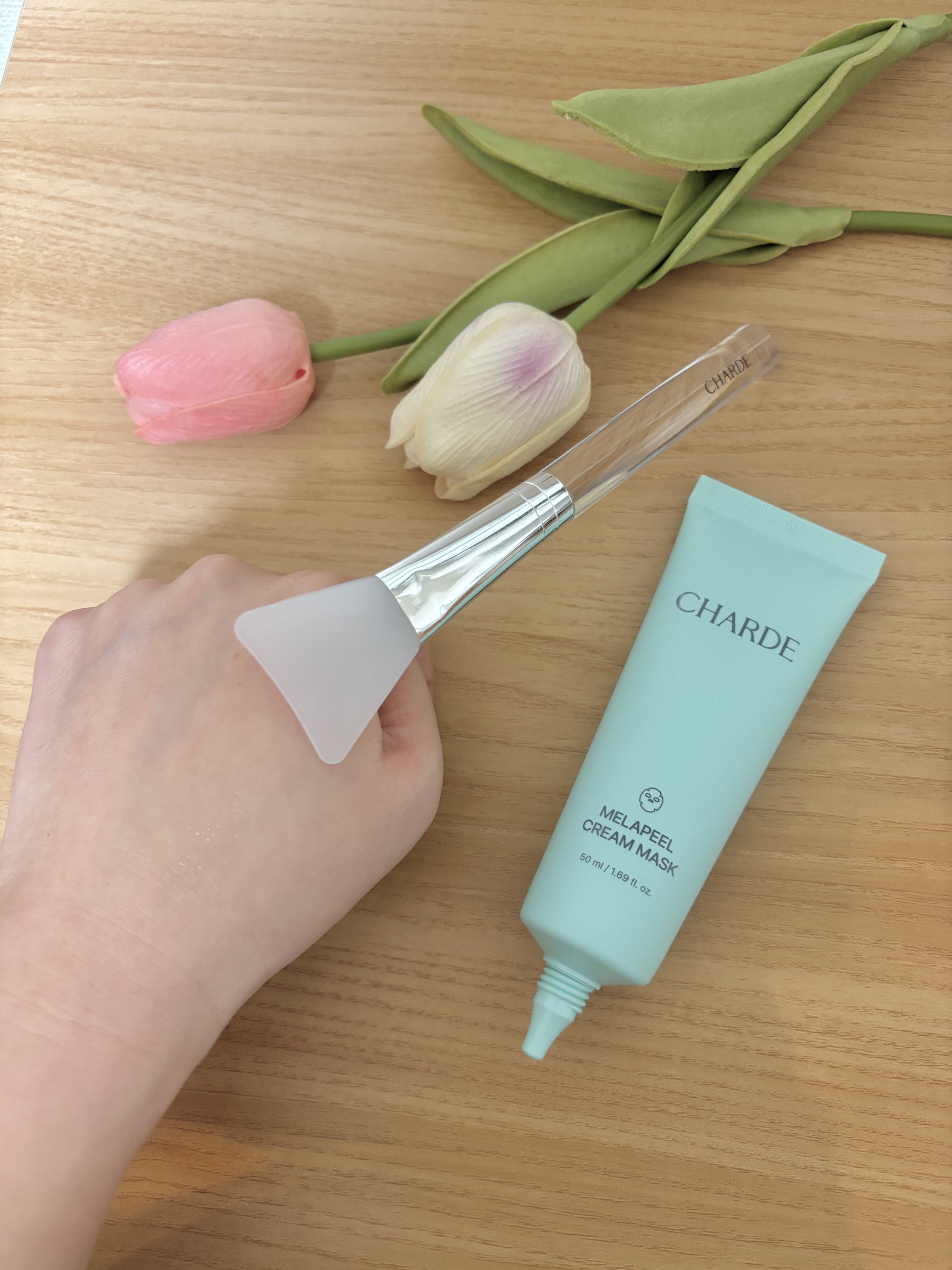 メラピールクリームマスク/CHARDE/ピーリングを使ったクチコミ（2枚目）