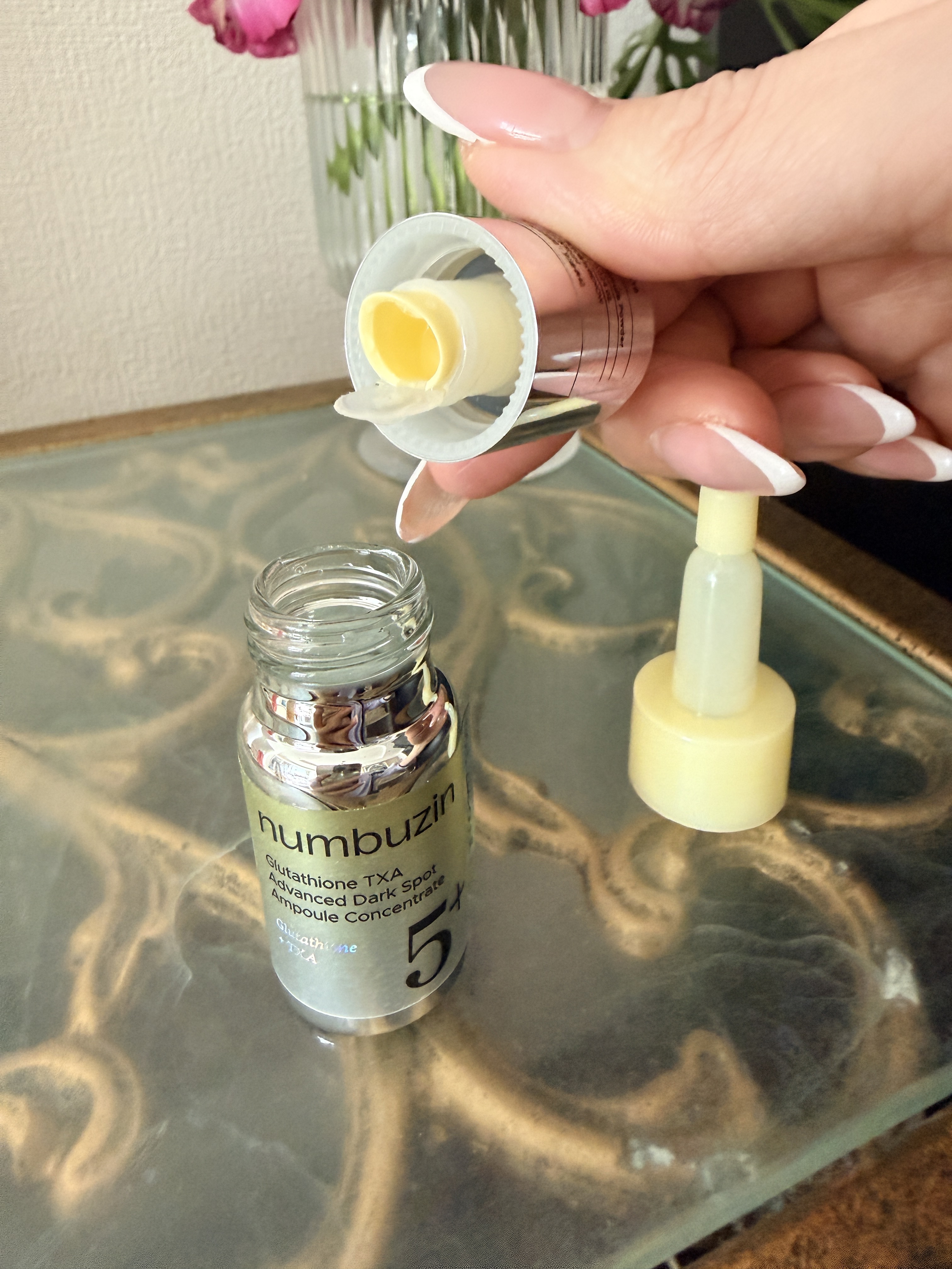 5番 白玉グルタチオン100×TXA10集中トーニング美容液/numbuzin/美容液を使ったクチコミ（3枚目）