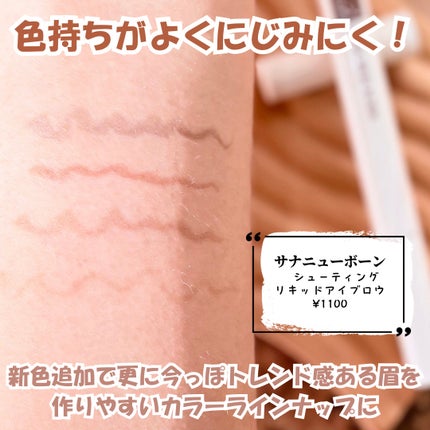 シューティングリキッドアイブロウ/サナ ニューボーン/リキッドアイブロウを使ったクチコミ(3枚目)