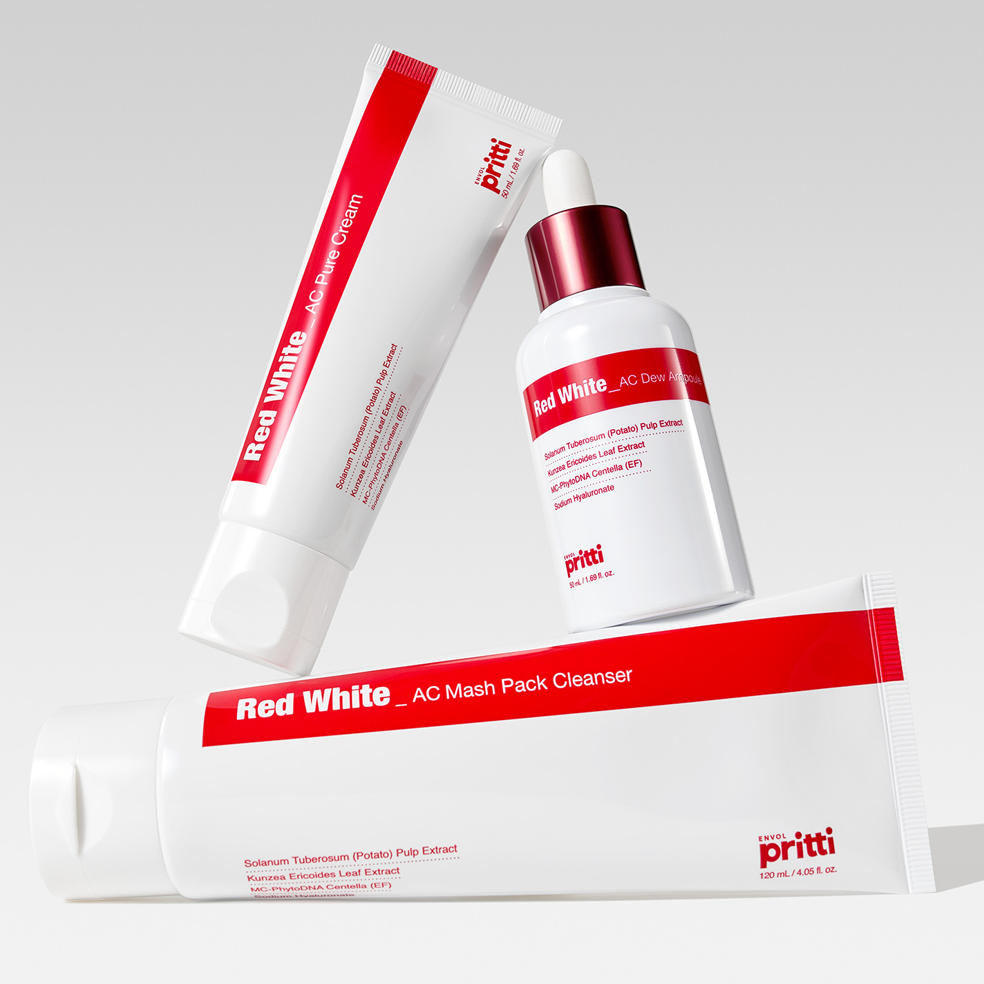 レッドホワイト3点セット / envolpritti