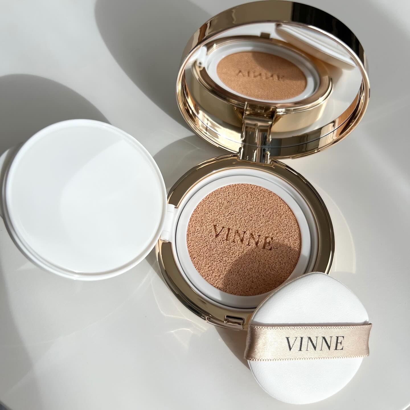 プレステージグロウスキンフィットクッション/VINNE /クッションファンデーションを使ったクチコミ（3枚目）