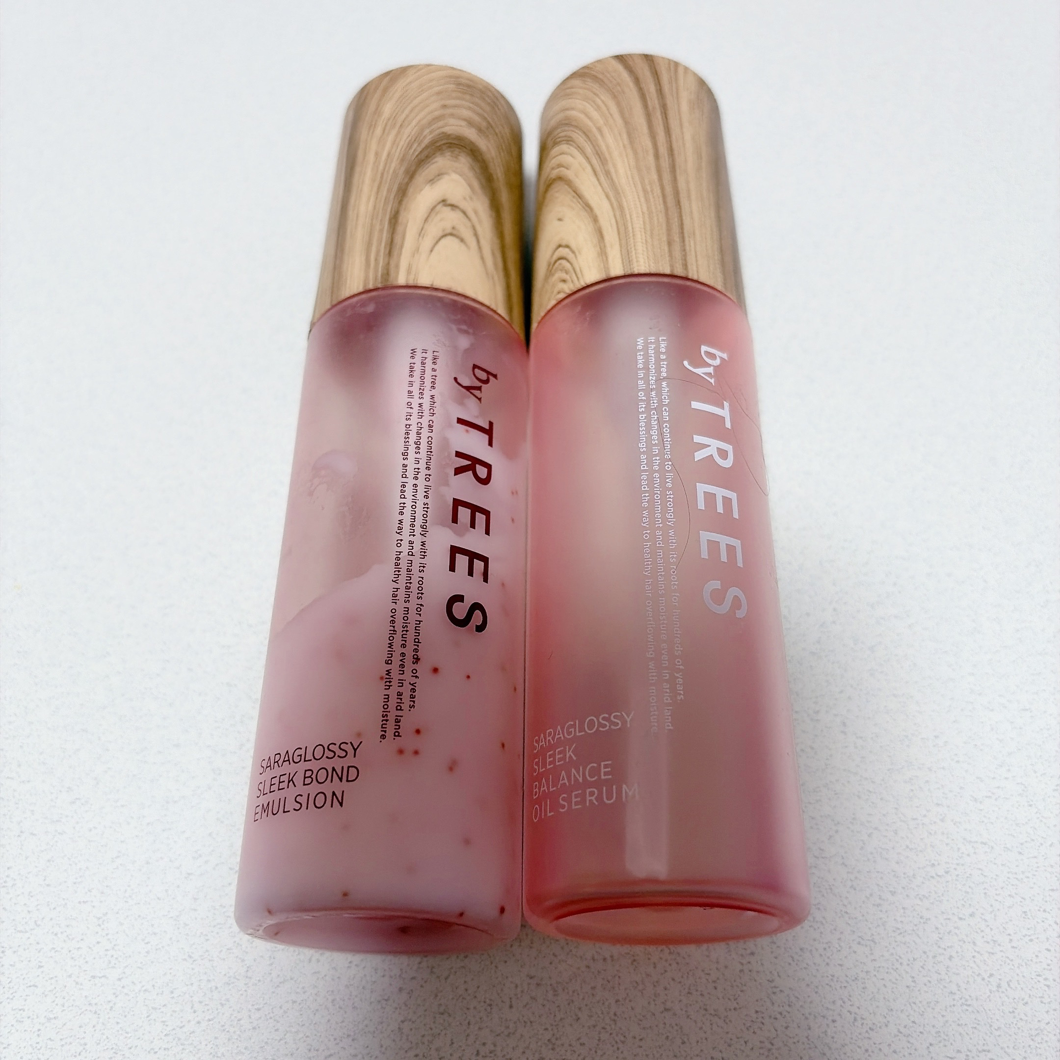  さらグロッシースリークボンドエマルジョン/byTREES/ヘアミルクを使ったクチコミ（2枚目）