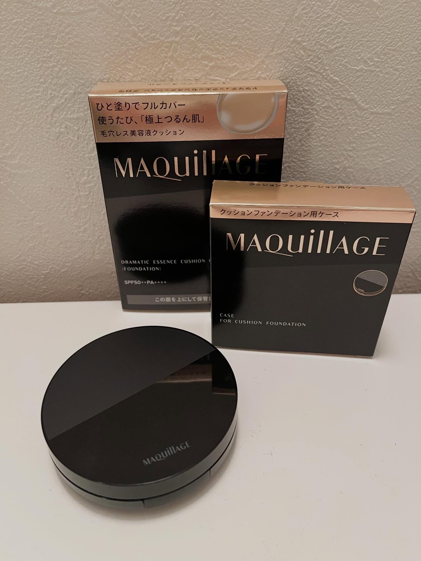 ドラマティックエッセンスクッション グロウ/マキアージュ/クッションファンデーションを使ったクチコミ（2枚目）