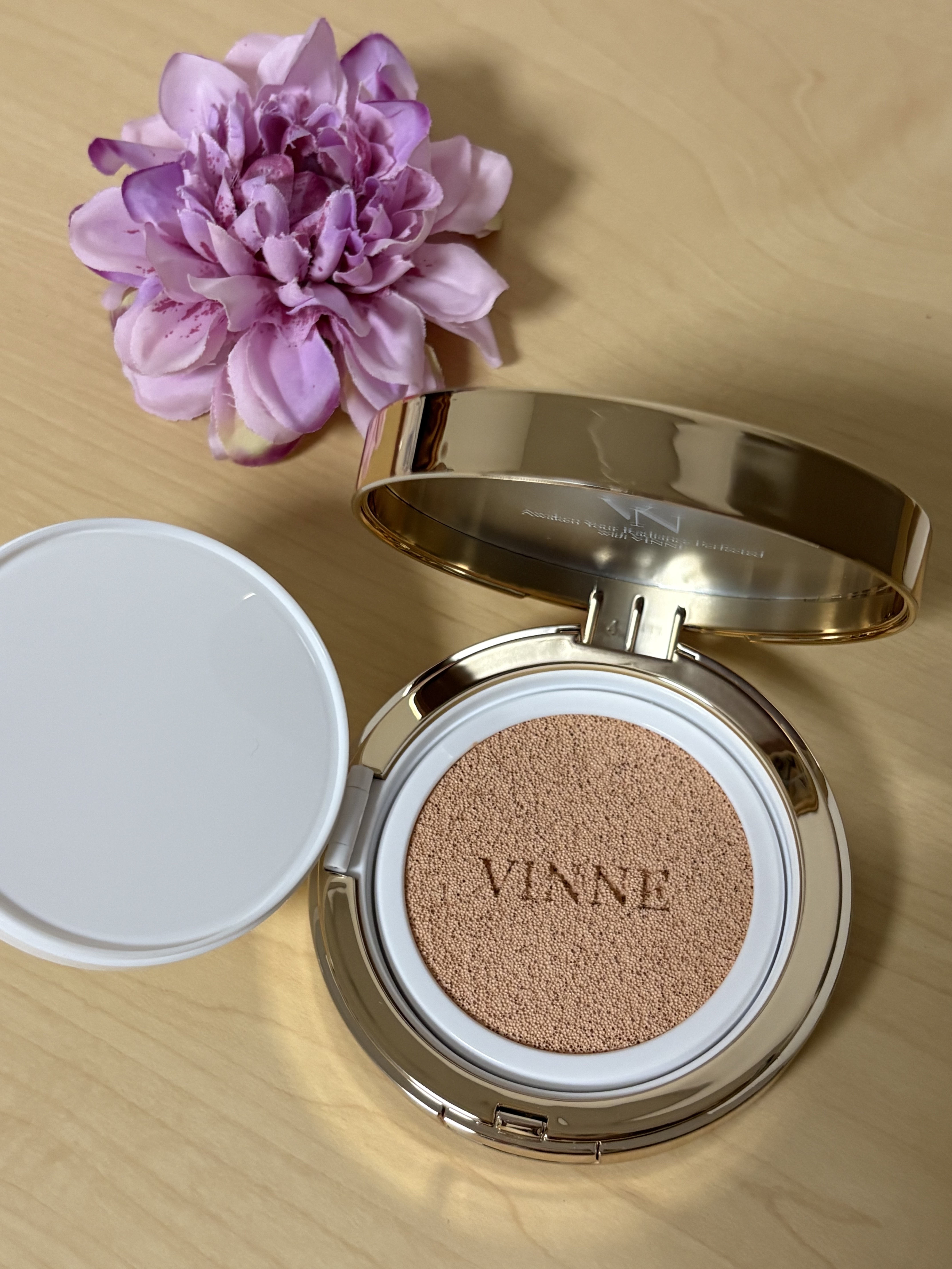 プレステージグロウスキンフィットクッション/VINNE /クッションファンデーションを使ったクチコミ（3枚目）