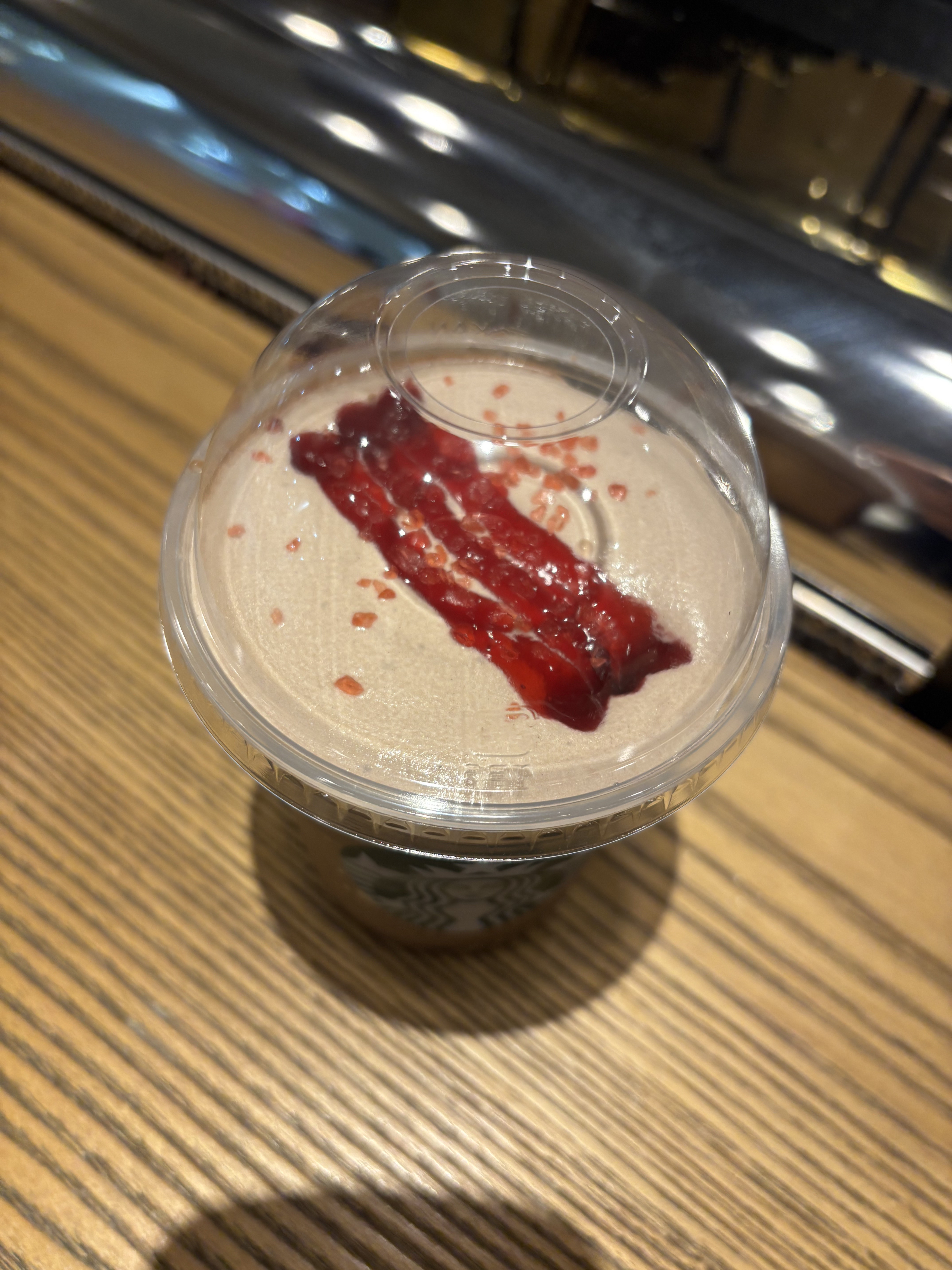 カカオ & ストロベリー ムース  フラペチーノ®/スターバックス/その他ドリンクを使ったクチコミ（3枚目）