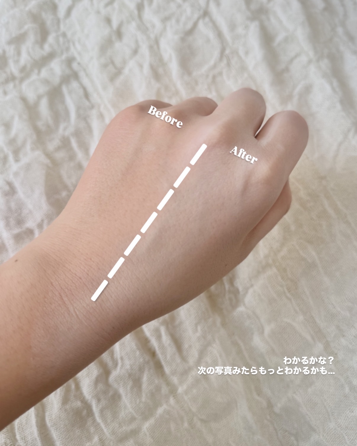 ホワイトニングドレストーンアップクリーム/COSNORI/化粧下地を使ったクチコミ（2枚目）