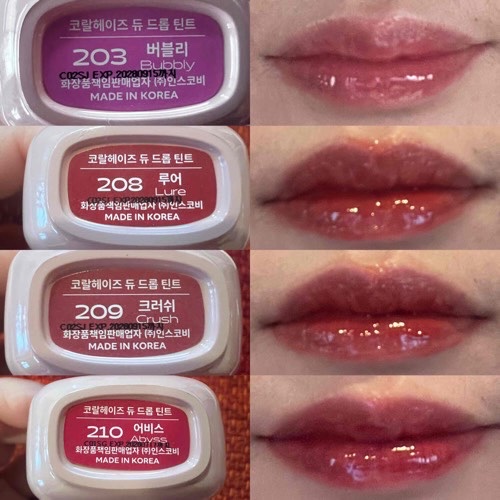 デュードロップ/Coralhaze/リップティントを使ったクチコミ（3枚目）