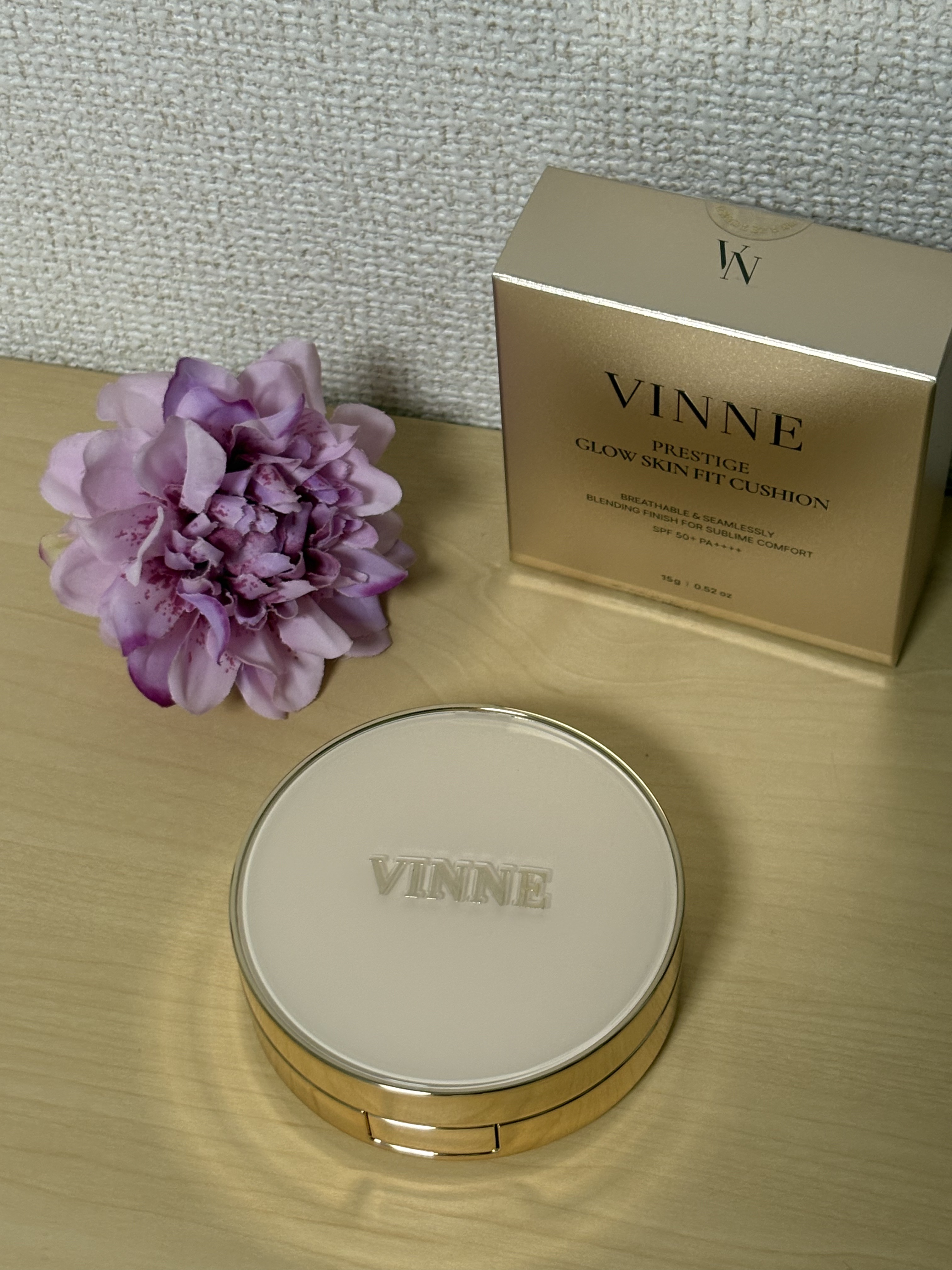 プレステージグロウスキンフィットクッション/VINNE /クッションファンデーションを使ったクチコミ（1枚目）