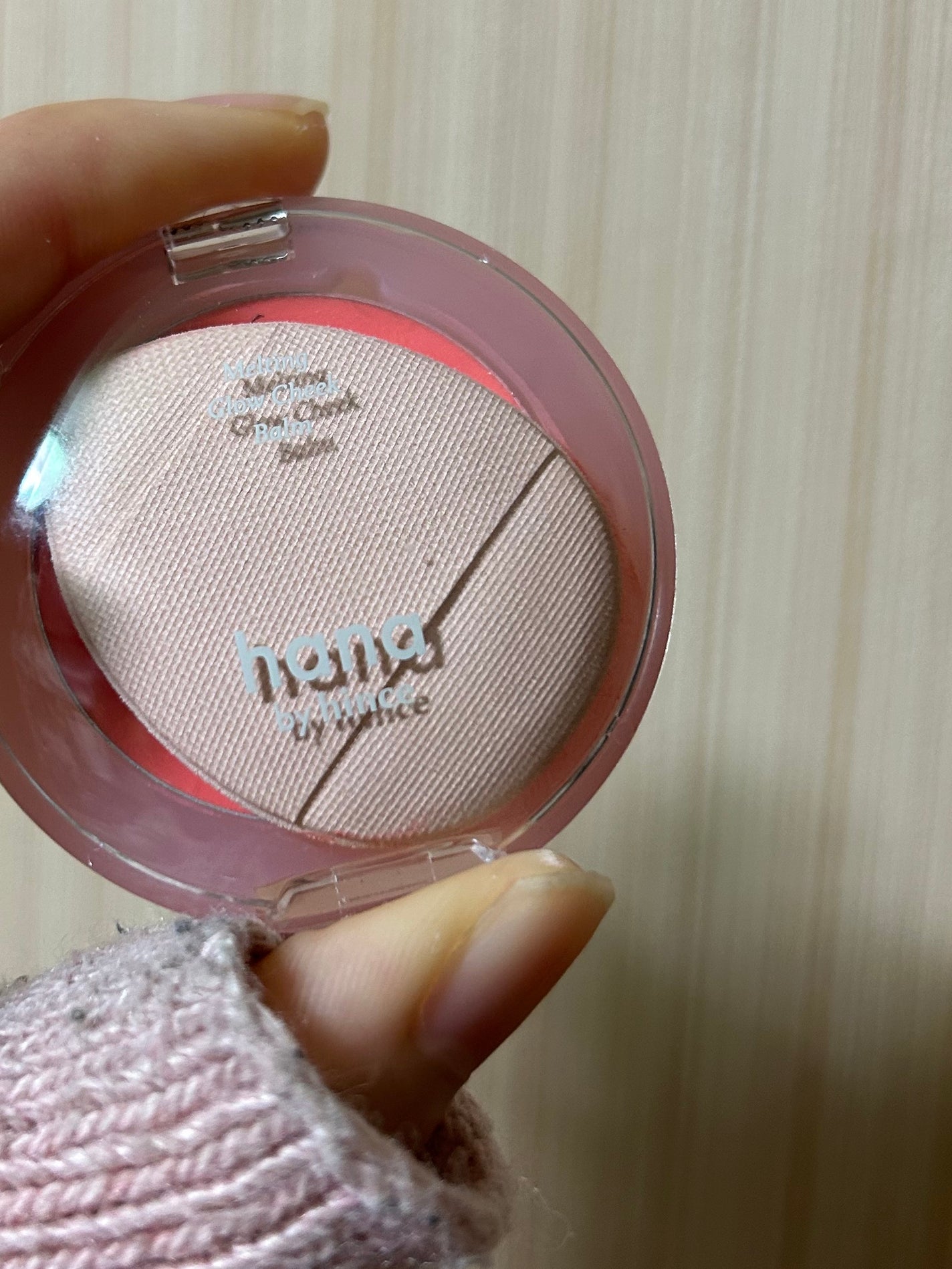 メルティンググロウチークバーム/hana by hince/ジェル・クリームチークを使ったクチコミ(1枚目)