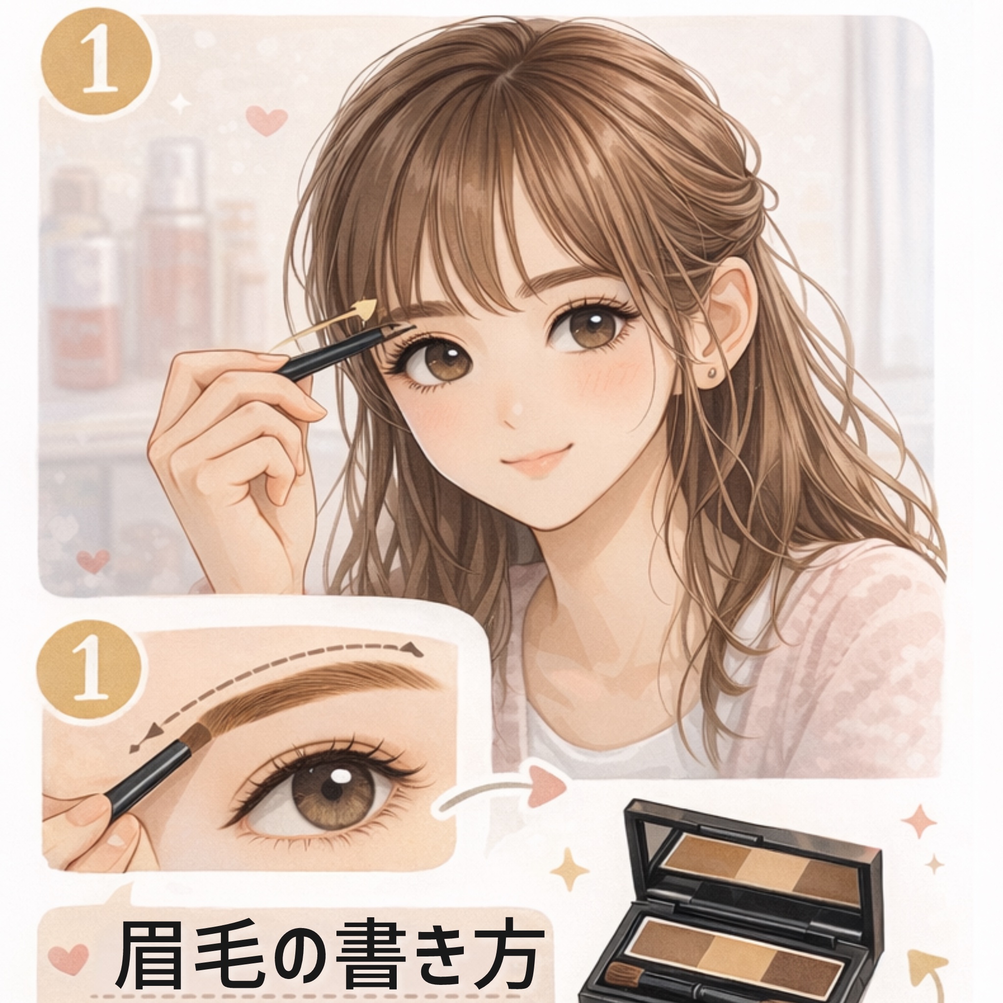 ケイト デザイニングアイブロウ3D/KATE/パウダーアイブロウを使ったクチコミ（1枚目）