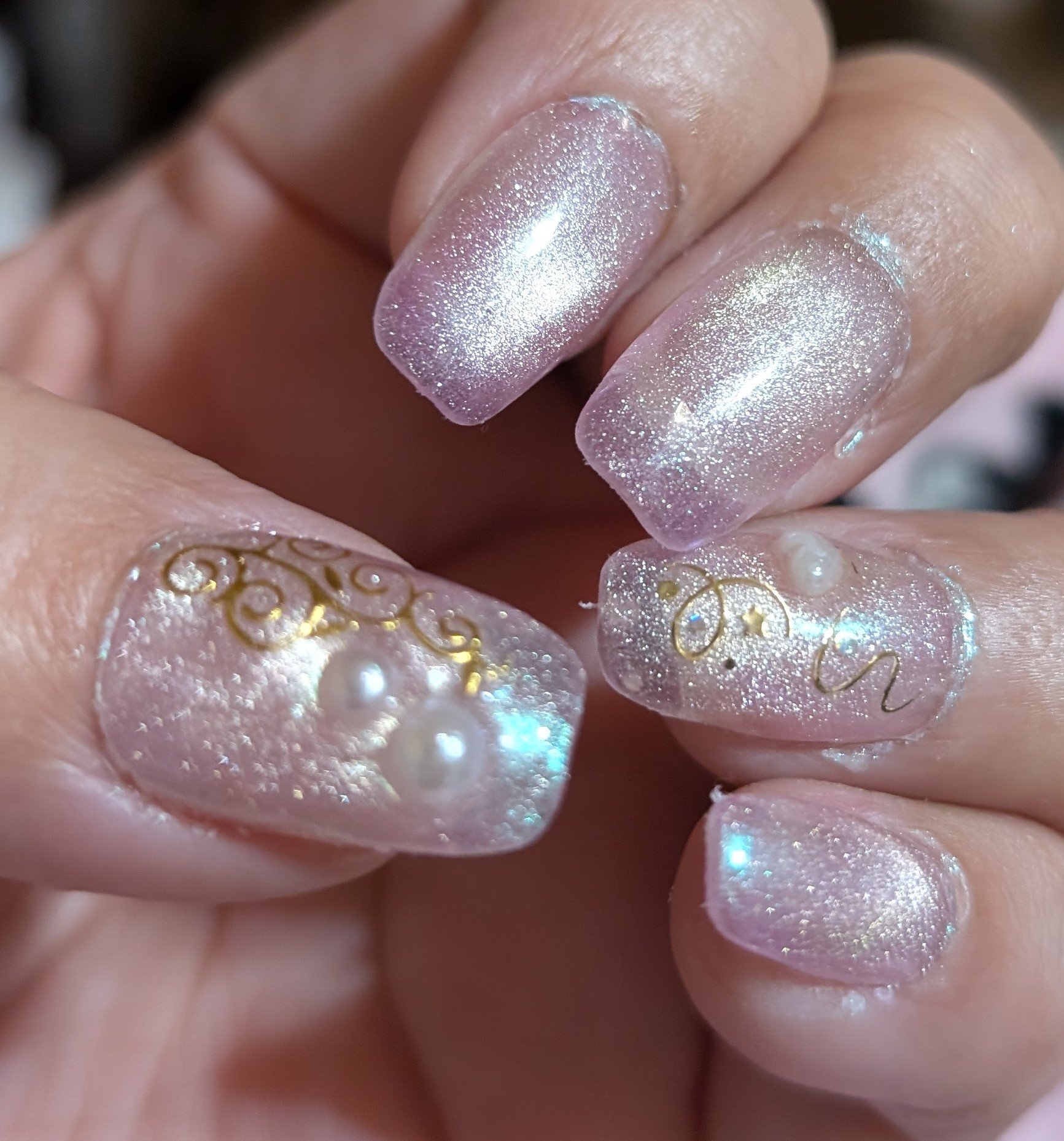 #セルフジェルネイル,#マグネットジェルネイル,#洒落感ヌーディーネイルのネイルデザイン