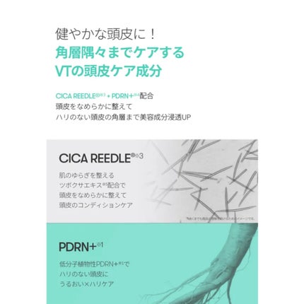 PDRNヘアアンプル300/VT/頭皮ローションを使ったクチコミ(3枚目)