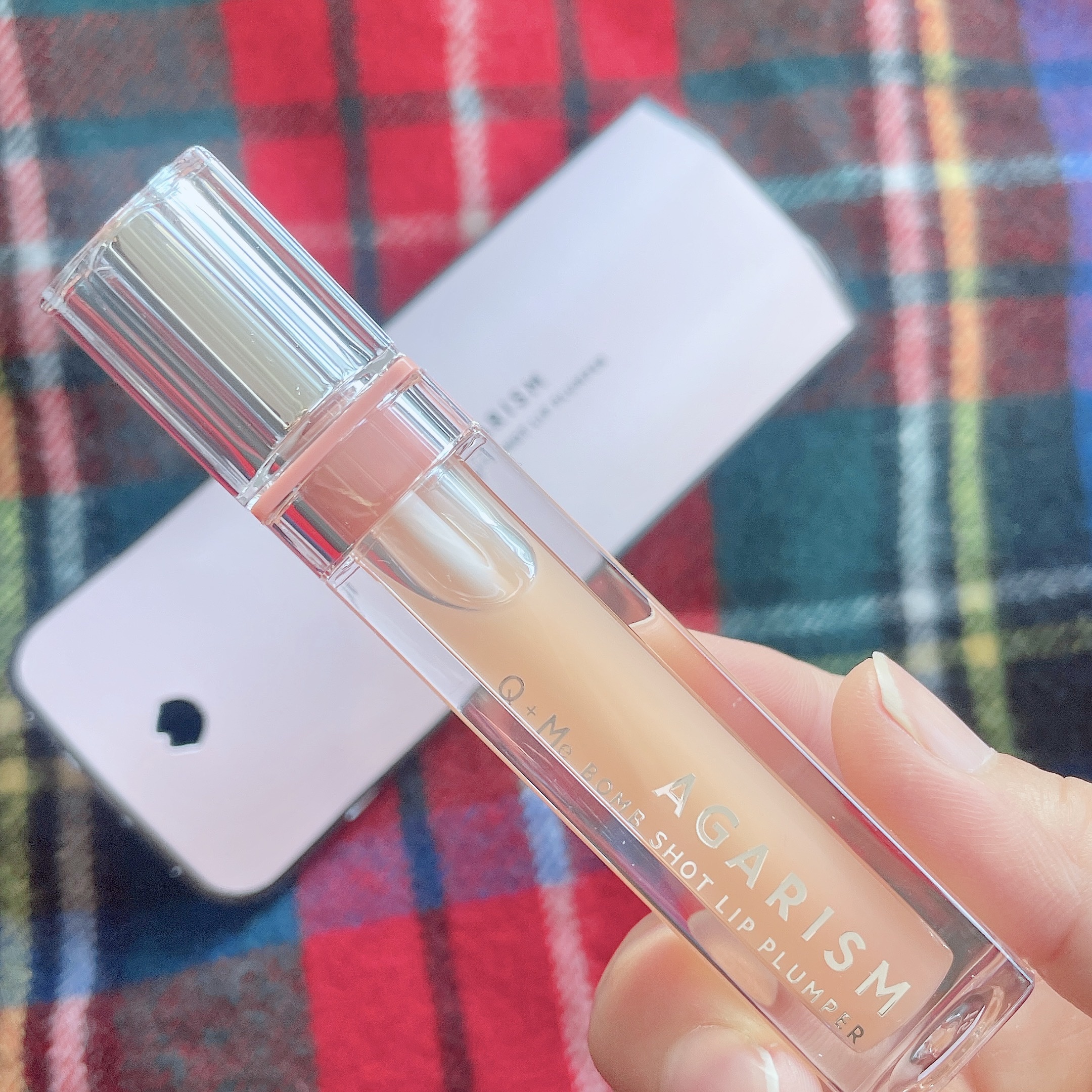 AGARISM キューミ―ボムショットリッププランパーのクチコミ「
何度もリピしてる
AGARISM Q+Me ボムショット リッププランパー💋

ヒト幹細胞培.....」（2枚目）