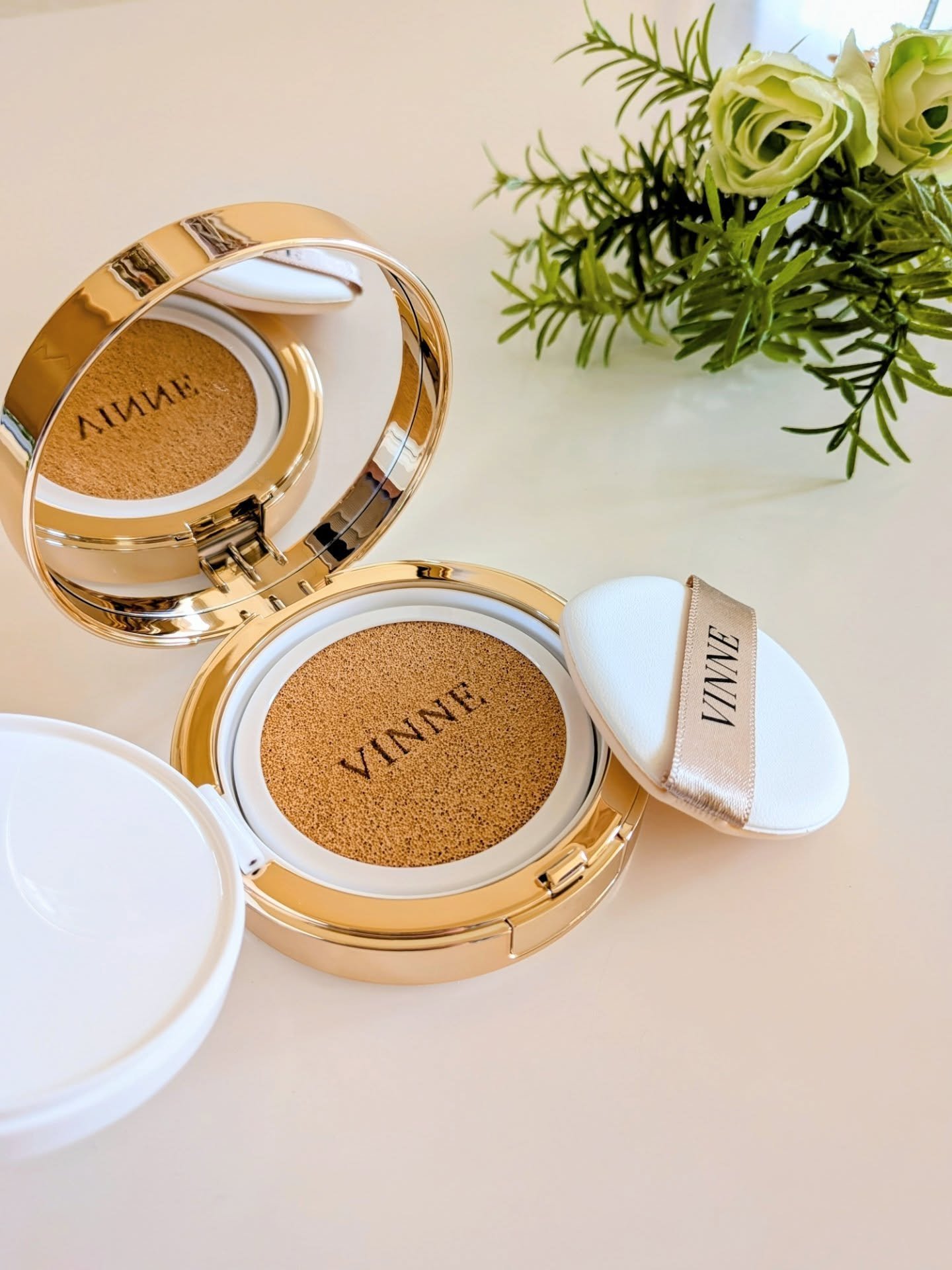 プレステージグロウスキンフィットクッション/VINNE /クッションファンデーションを使ったクチコミ（1枚目）