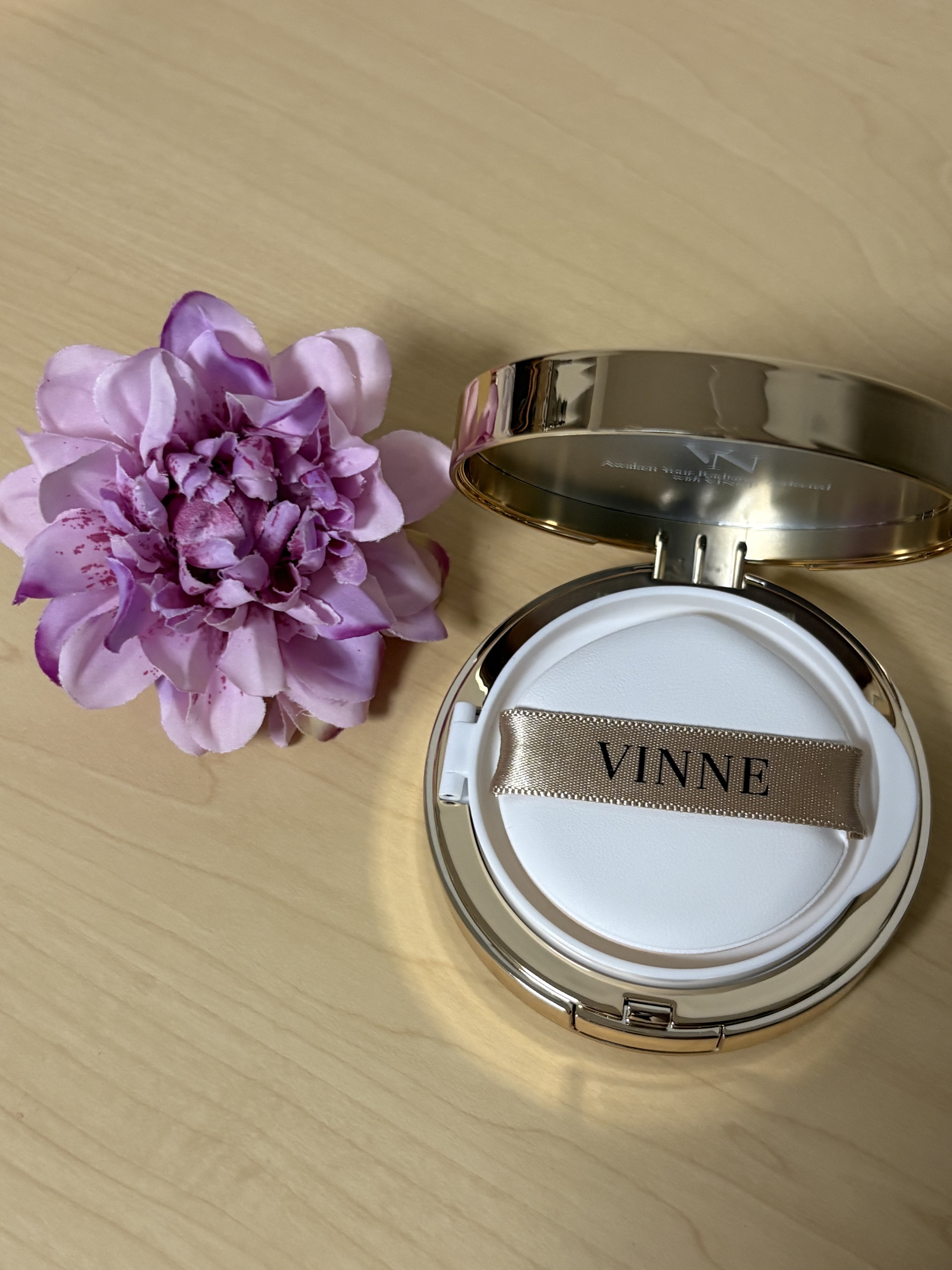 プレステージグロウスキンフィットクッション/VINNE /クッションファンデーションを使ったクチコミ（2枚目）