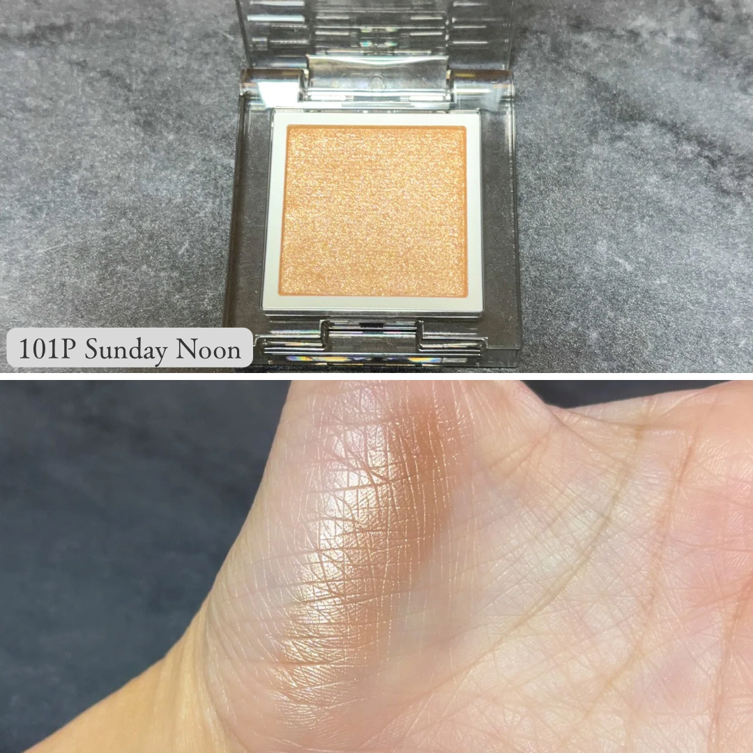 アディクション ザ シングル アイシャドウ パール 101P Sunday Noon/ADDICTION/単色アイシャドウを使ったクチコミ（3枚目）