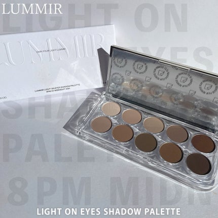 ぱん✩フォロバ100✩ on LIPS 「LUMMIRライトオンアイズシャドウパレット8PM7ミッドナイ..」(1枚目)