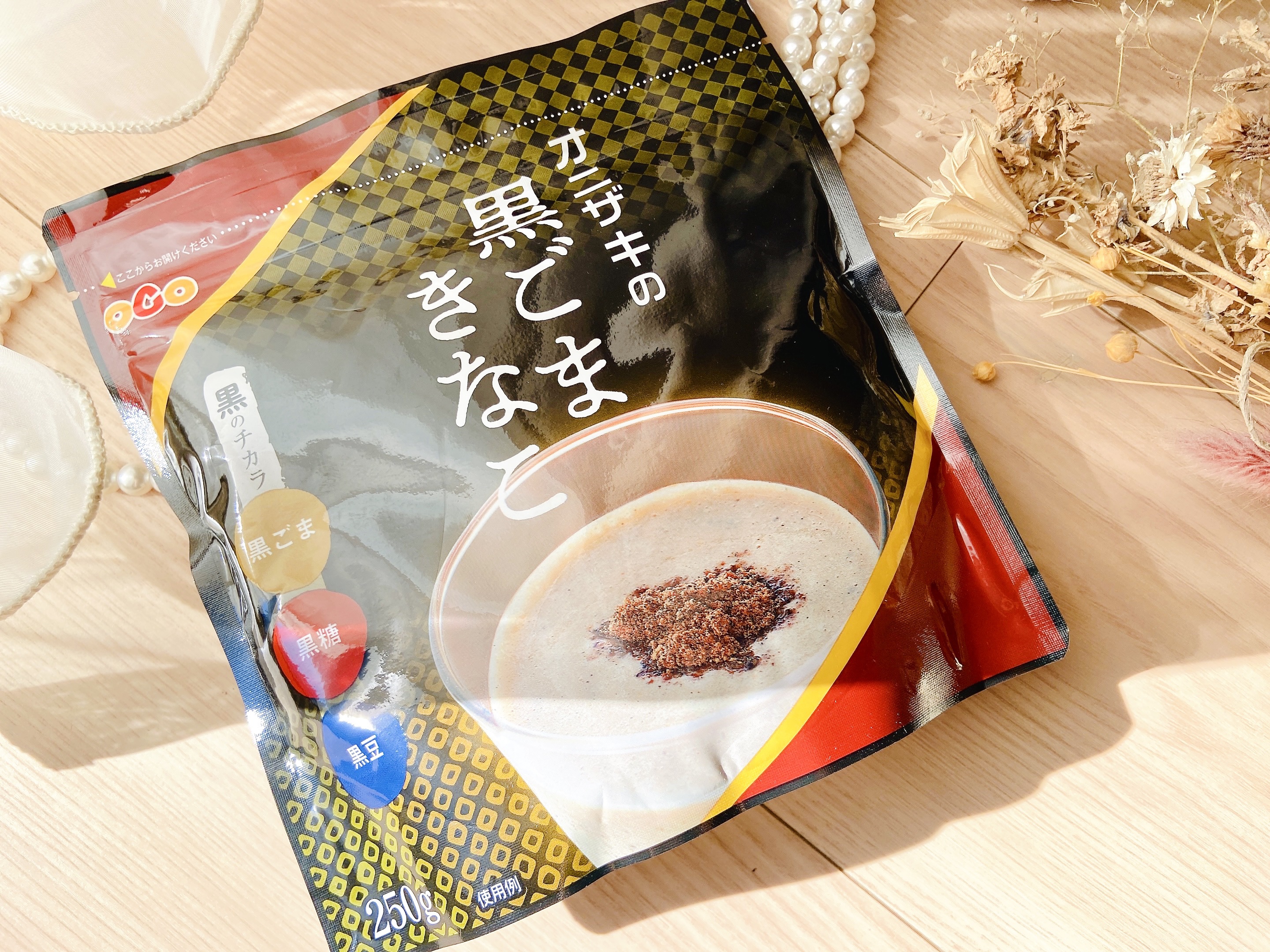 オニザキの黒ごまきなこ/オニザキ/その他食品を使ったクチコミ（2枚目）