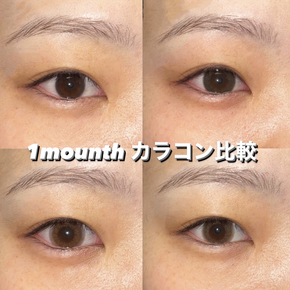 Chu's me monthly シフォンブラウン/Chu's me/１ヶ月（１MONTH）カラコンを使ったクチコミ（1枚目）