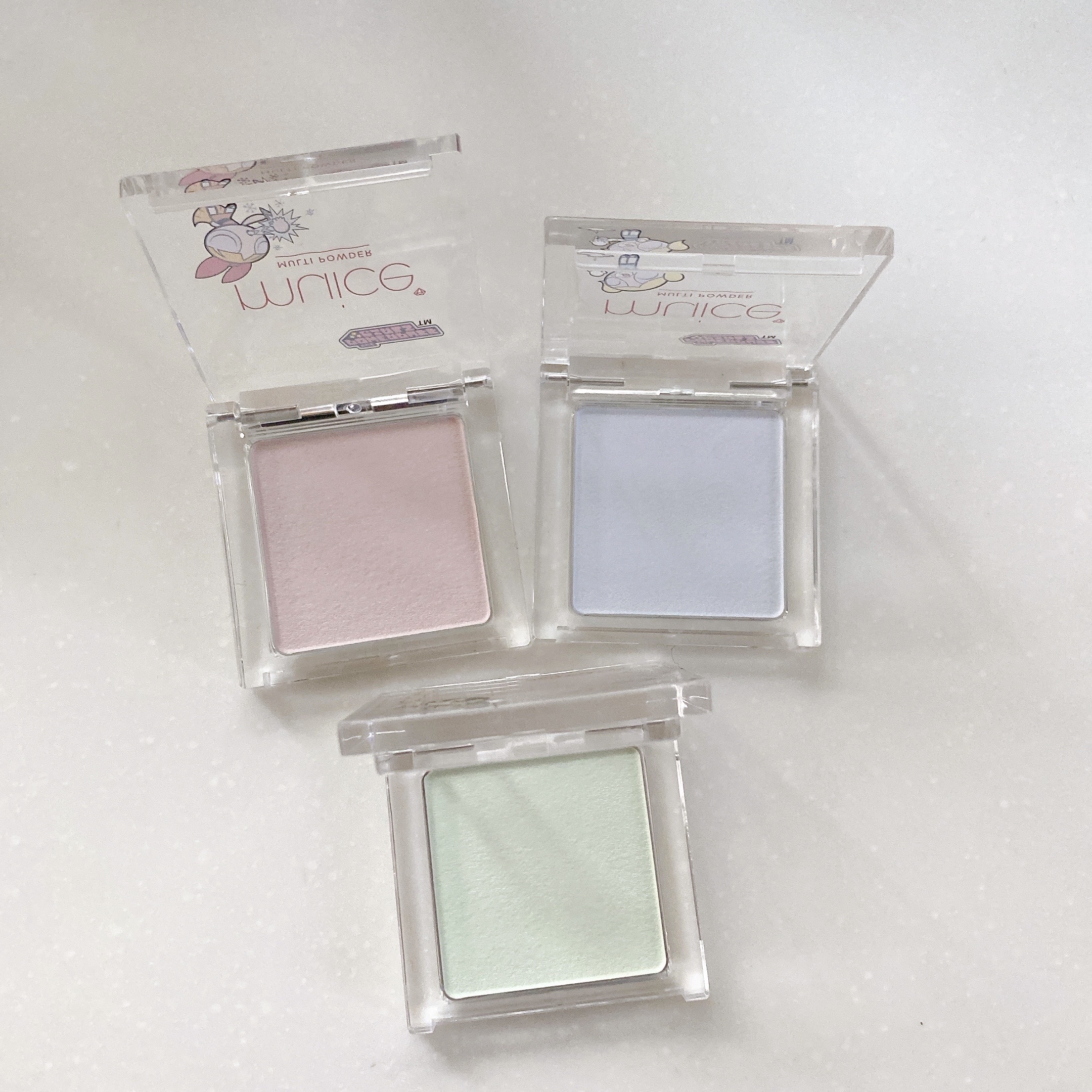 スポットメンテパウダー PG02 ビハダピンク(パワーパフ ガールズコラボ)/muice/プレストパウダーを使ったクチコミ（2枚目）