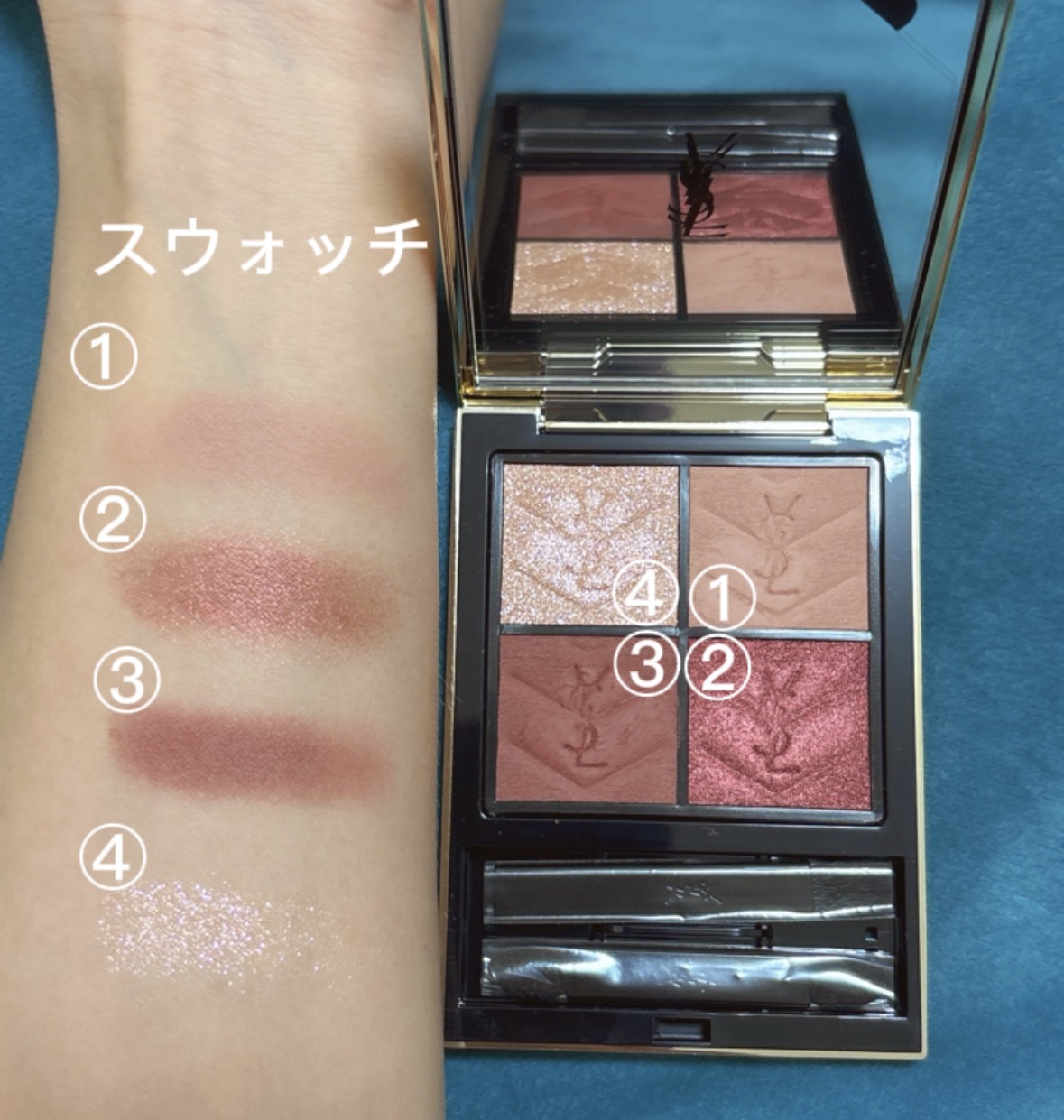 クチュール ミニ クラッチ No.820 マジェスティック リヤド/YVES SAINT LAURENT BEAUTE/アイシャドウパレットを使ったクチコミ（2枚目）