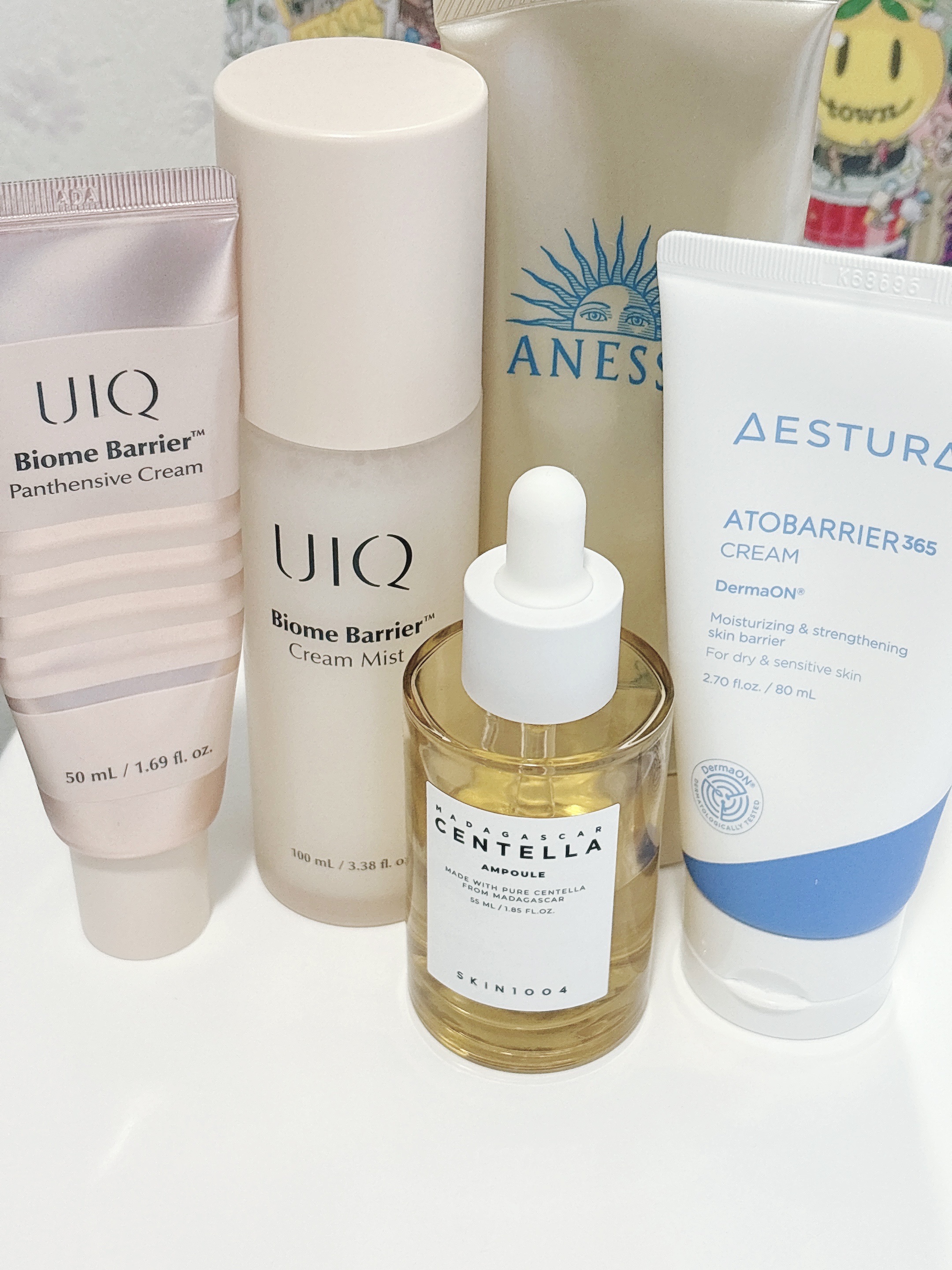 モーニングスキンケア☀️

瞼の腫れが落ち着くまで優しいスキンケア

この組み合わせ好き🩷

UIQ
バイオームバリア クリームミスト
SKIN1004
センテラ アンプル
バイオームバリアパンテンシブクリーム
AESTURA
アトバリア