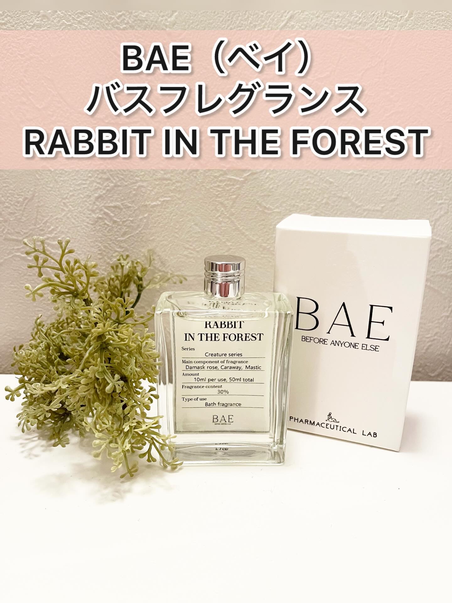 RABBIT IN THE FOREST（森の中の兎）バスフレグランス/BAE/保湿系入浴剤を使ったクチコミ（1枚目）