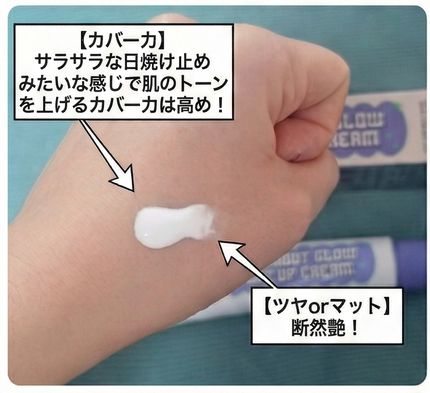 オールアバウトグロウトーンアップクリーム/CHASIN'RABBITS/化粧下地を使ったクチコミ(3枚目)