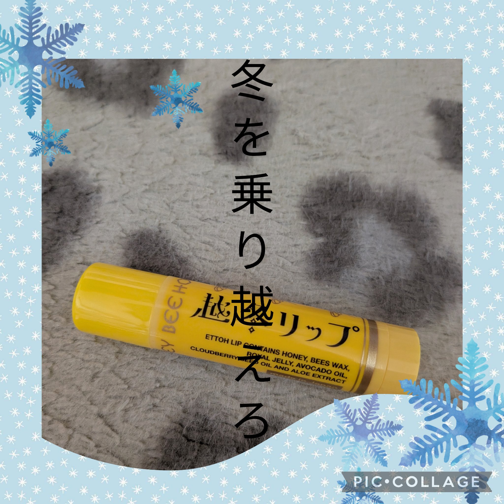 冬を乗り越える救世主発見！
越冬リップ！！

前から気になってたんですけどね、中々近くに売ってるところなくて買っていなかったんですよ…。
オンラインでどっかで買おうかなと思いつつ、買う予定のもの買ったら買い損ね…。
昨日ロフト行った時によう
