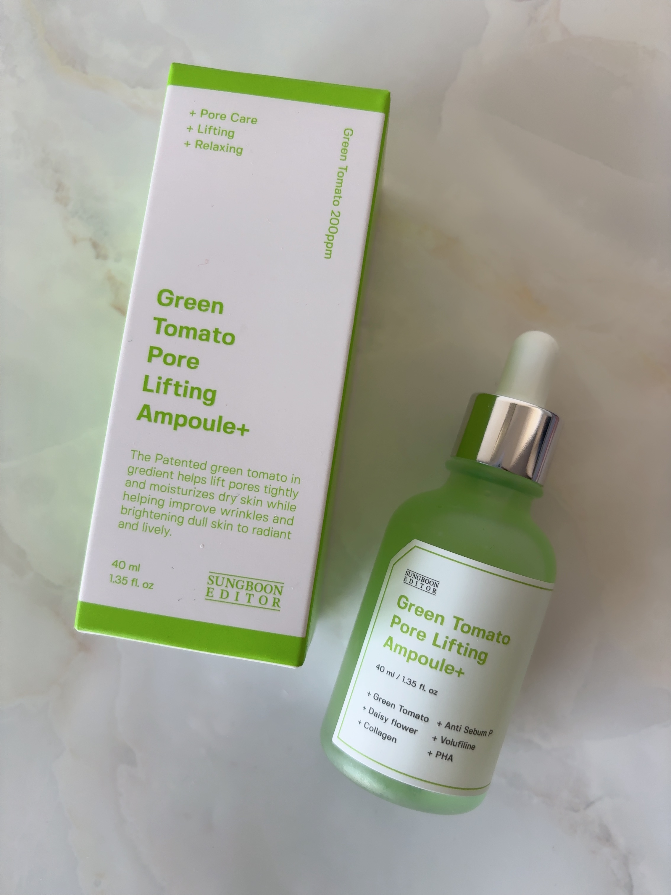 グリーントマトポアリフティングアンプル+/SUNGBOON EDITOR（成分エディター）/美容液を使ったクチコミ（2枚目）