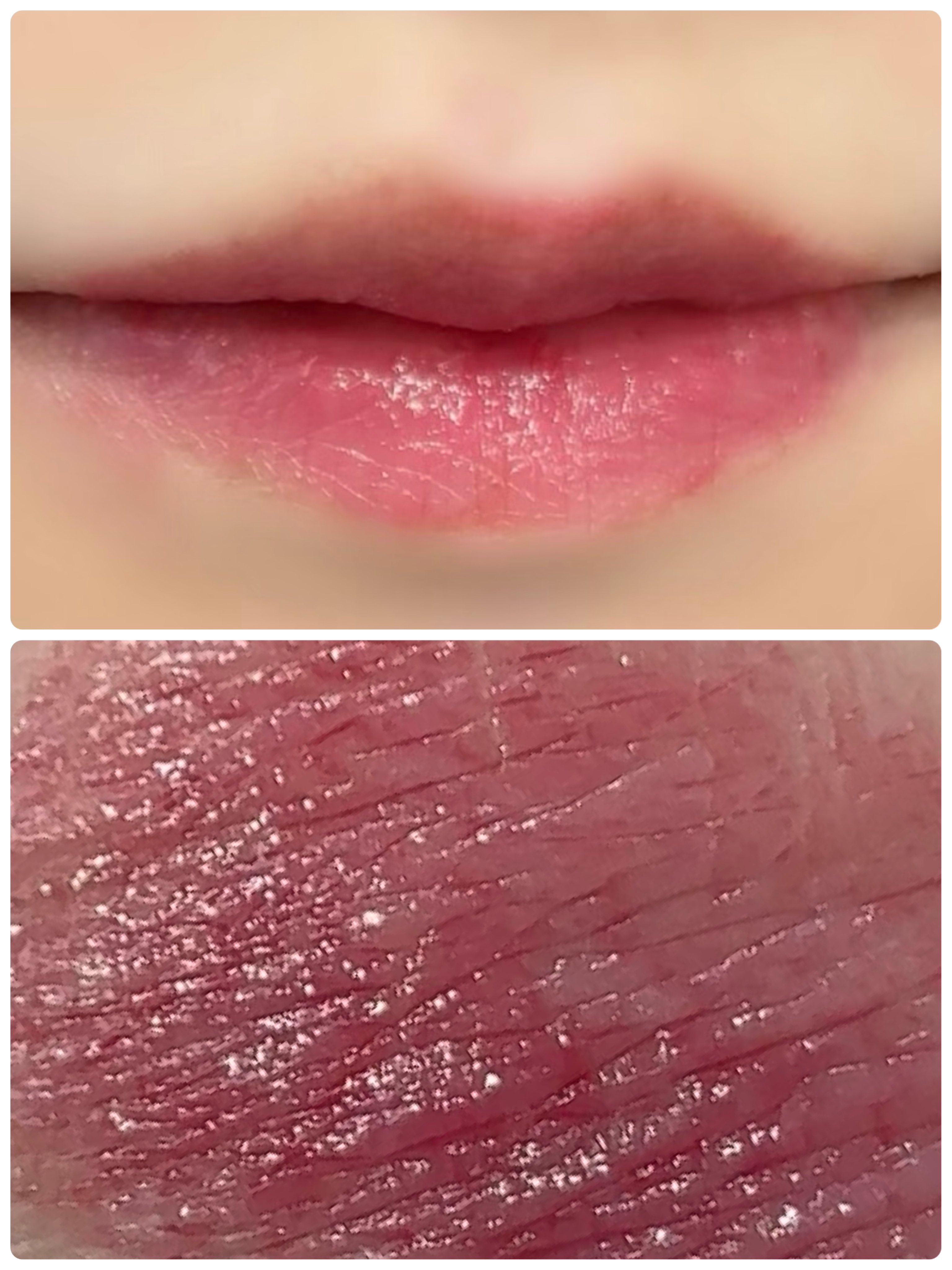 ニベア リッチケア＆カラーリップ 色持続タイプ カシスローズ/ニベア/リップクリームを使ったクチコミ（2枚目）