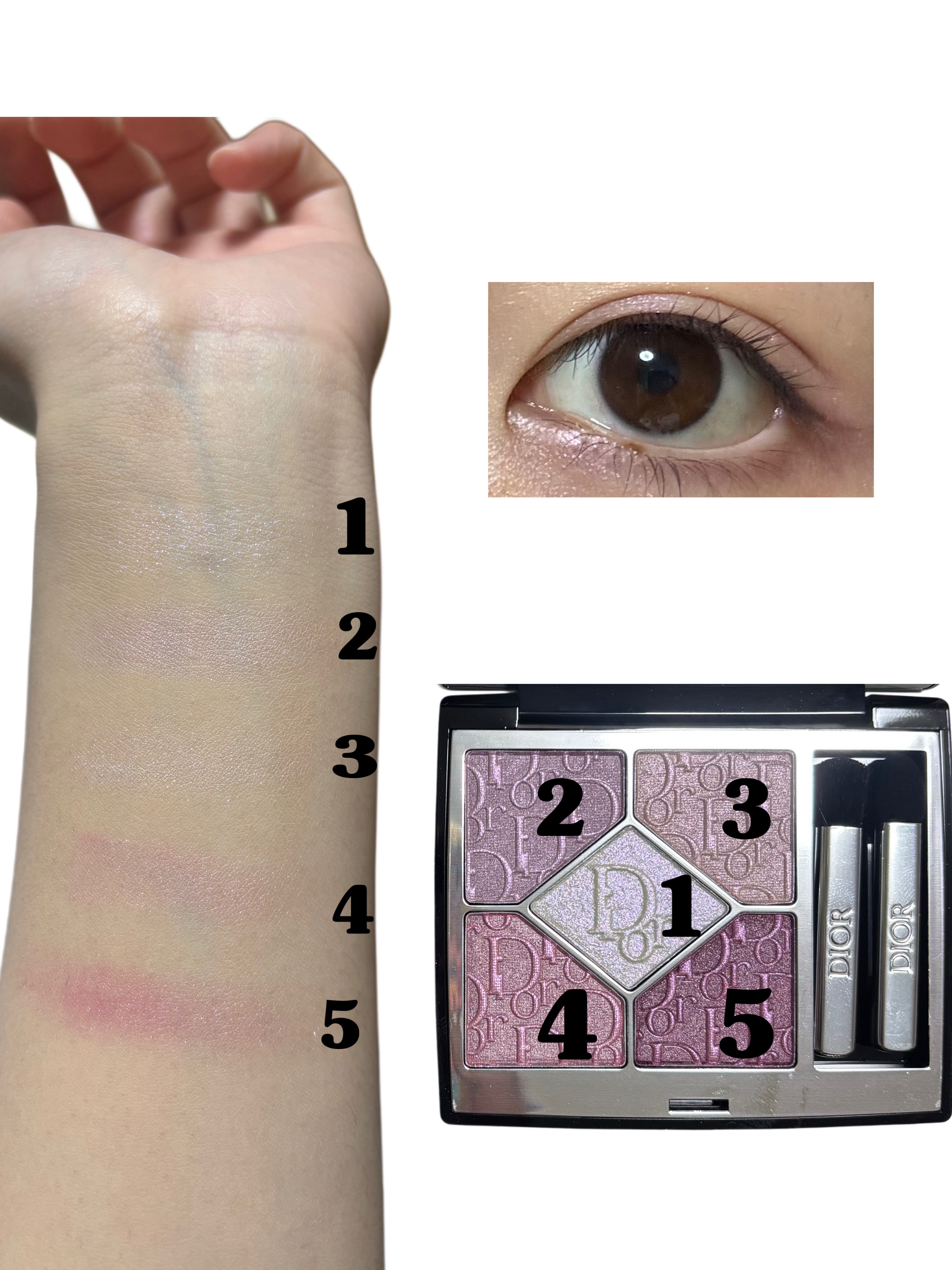 ディオールショウ サンク クルール（スプリング コレクション 2026 限定品）/Dior/アイシャドウを使ったクチコミ（2枚目）