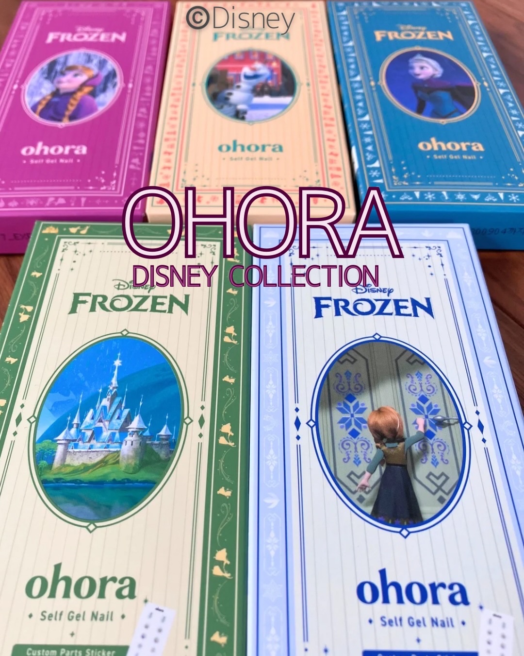 セミキュアジェルネイル（ハンド） N Elsa’s Velvet Frost（Disney collection -Frozen Holiday Collection-）/ohora/ネイルシールを使ったクチコミ（1枚目）