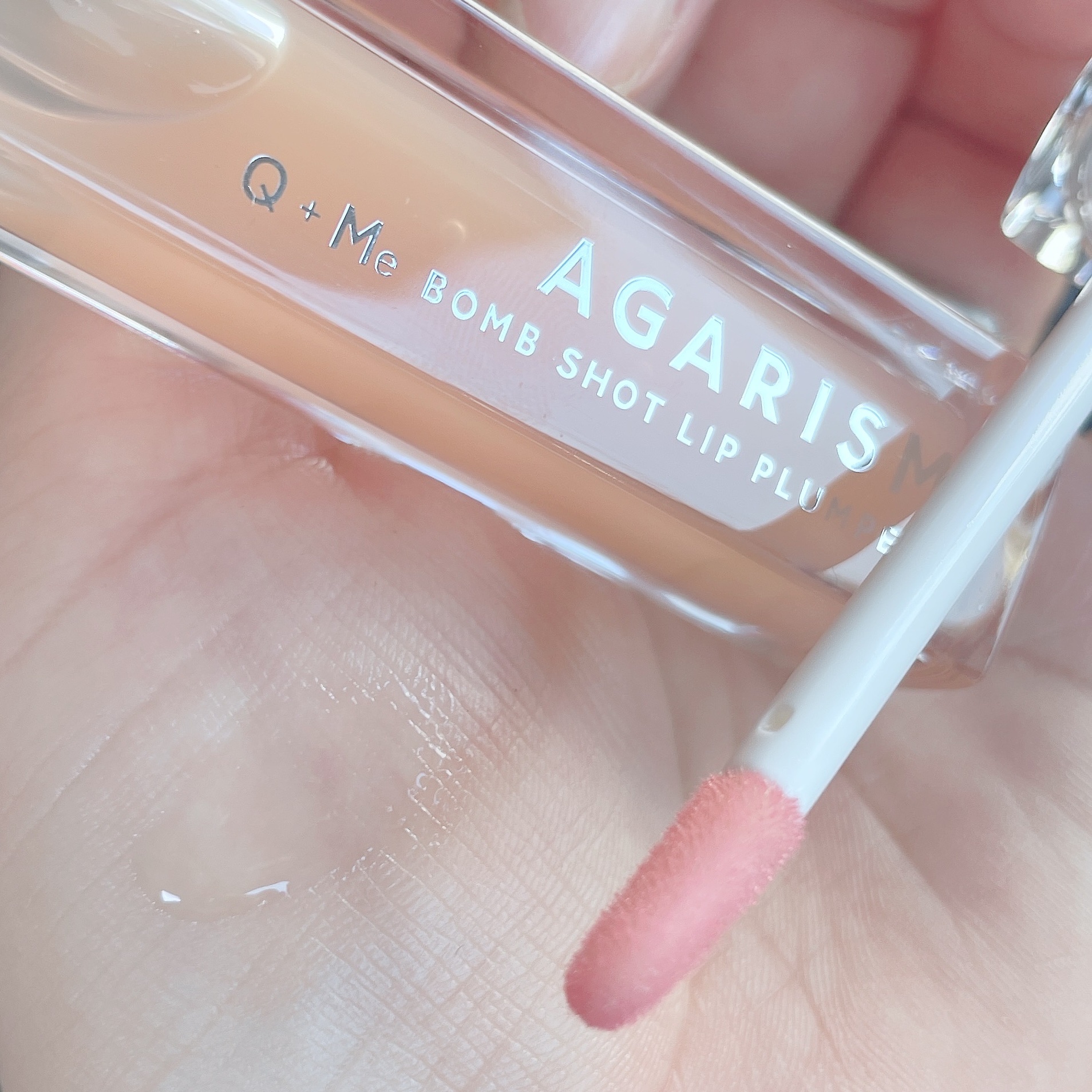 AGARISM キューミ―ボムショットリッププランパーのクチコミ「
何度もリピしてる
AGARISM Q+Me ボムショット リッププランパー💋

ヒト幹細胞培.....」（3枚目）